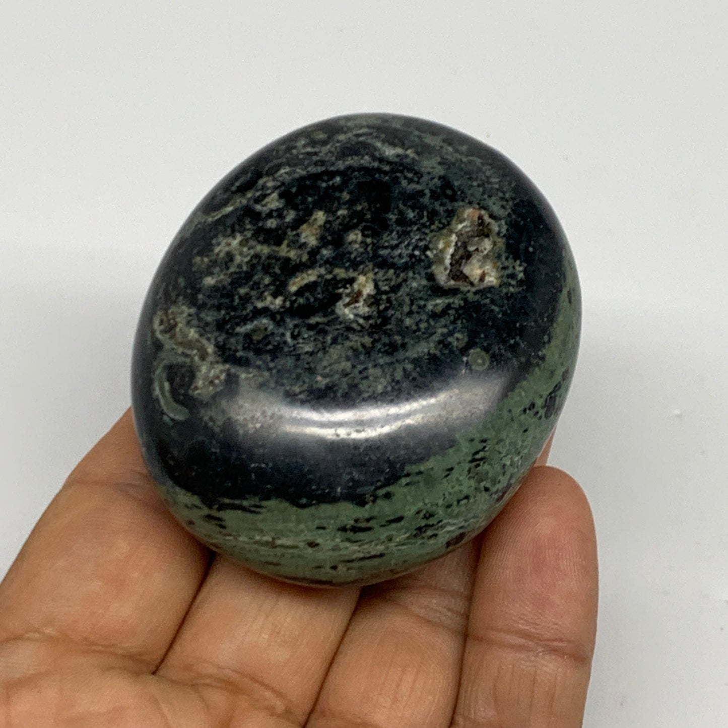 118g, 2.4"x2"x1", Crocodile Kambaba Jasper Palm-Stone @Madagascar, B28077