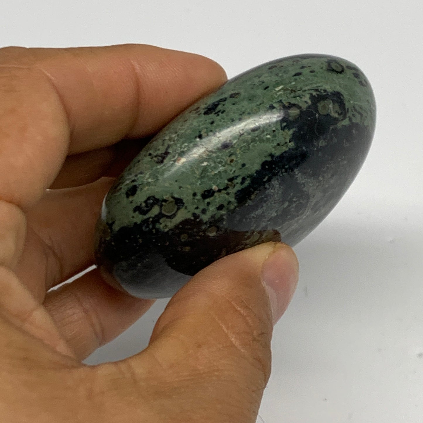 118g, 2.4"x2"x1", Crocodile Kambaba Jasper Palm-Stone @Madagascar, B28077