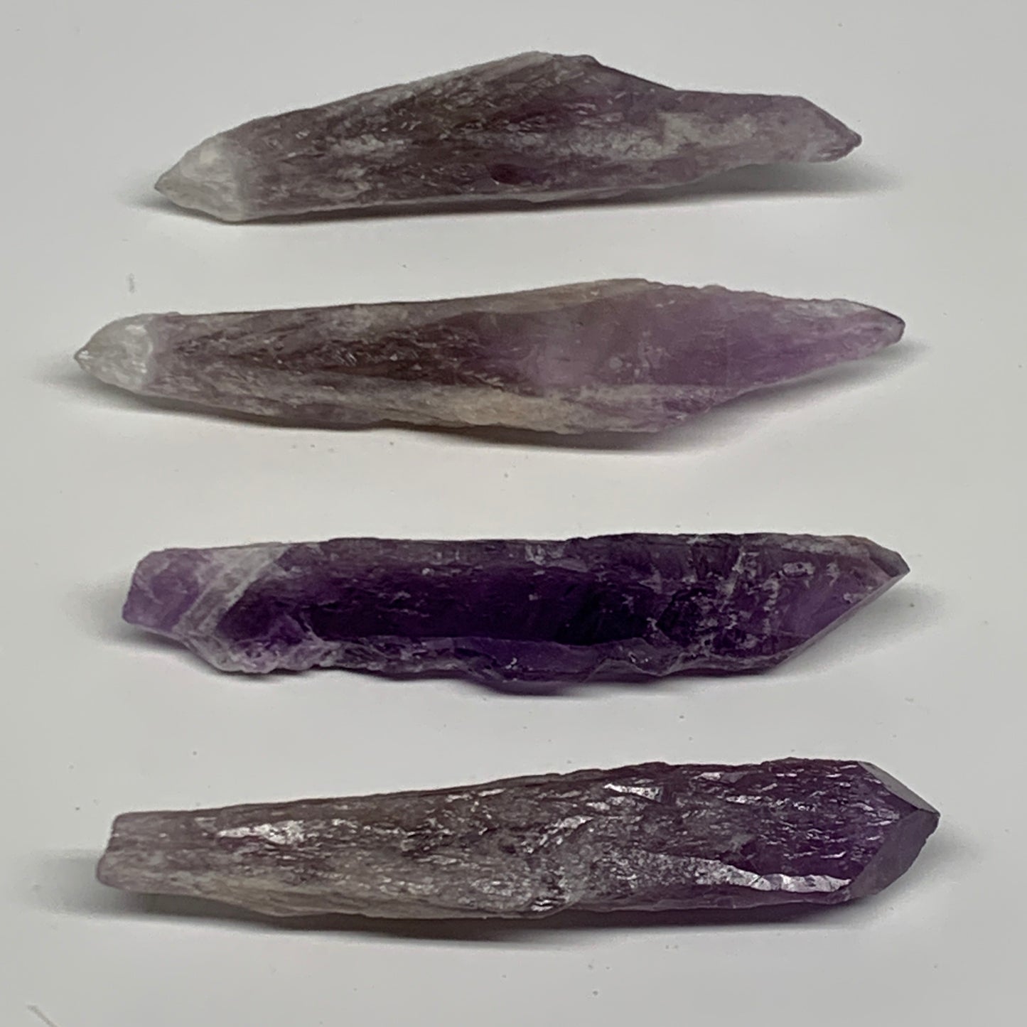 82.5g, 3.1" - 3.6",4pcs, Amethyst Point Polished Rough lower part @Brazil, B2887