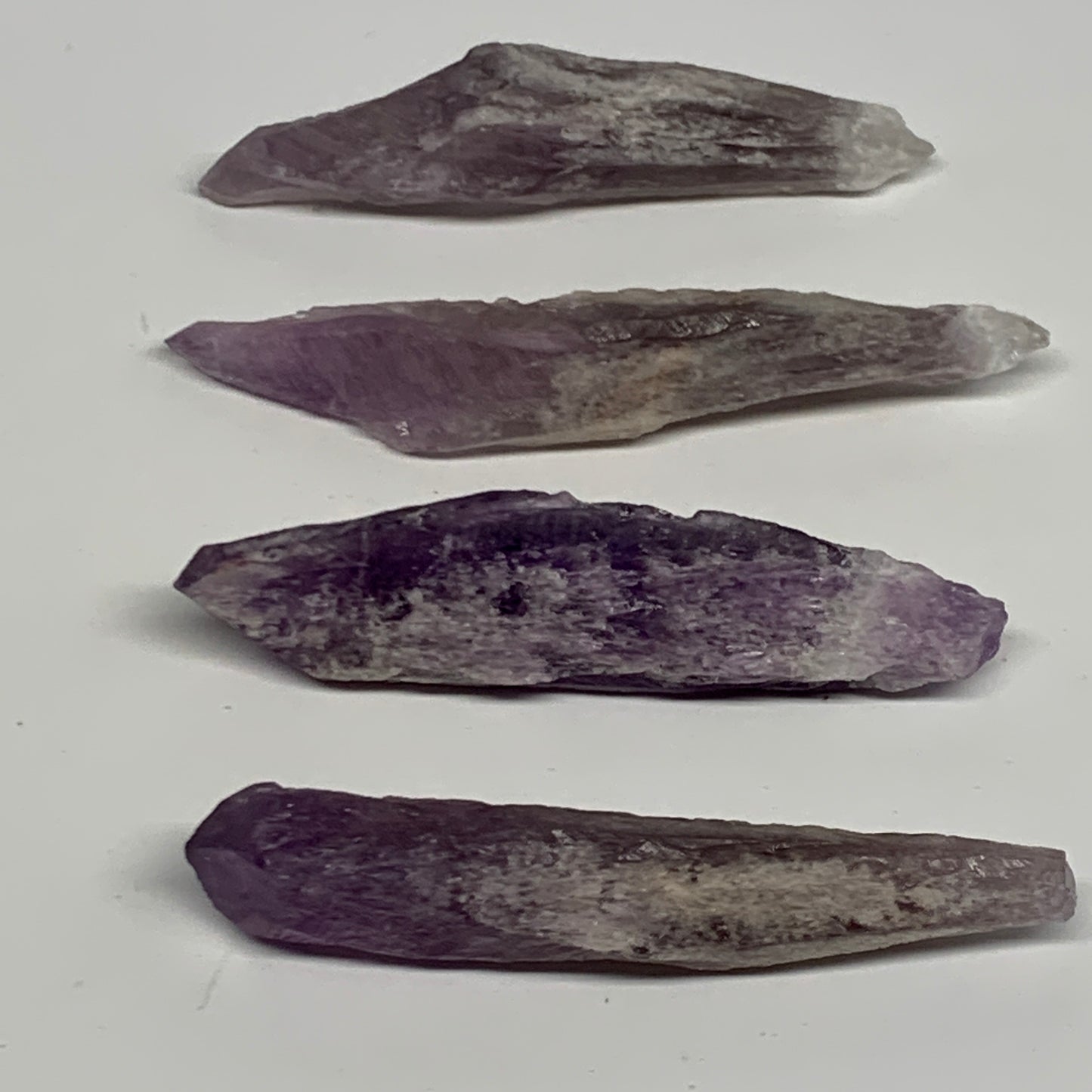 82.5g, 3.1" - 3.6",4pcs, Amethyst Point Polished Rough lower part @Brazil, B2887