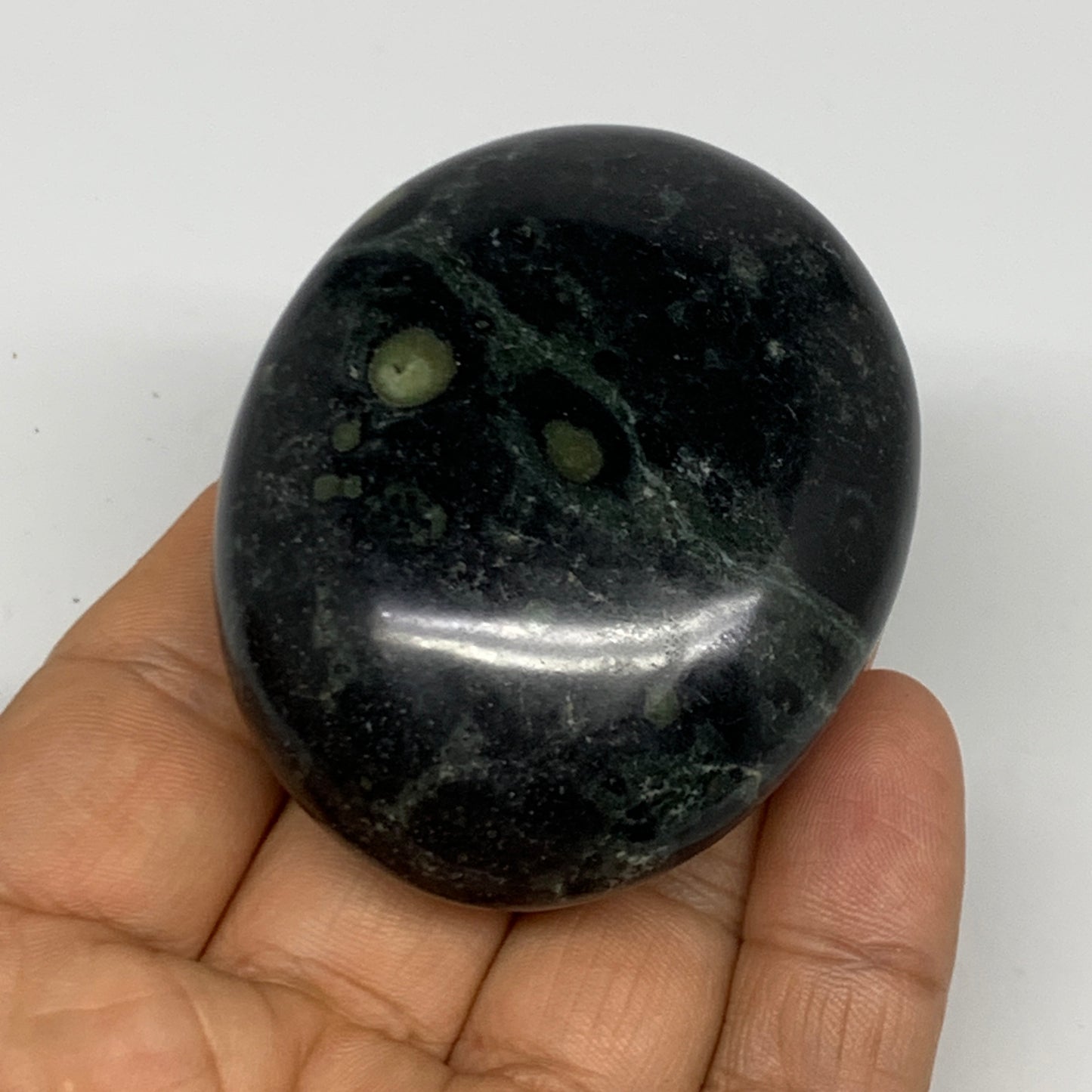 103.6g, 2.3"x1.9"x1", Crocodile Kambaba Jasper Palm-Stone @Madagascar, B28084