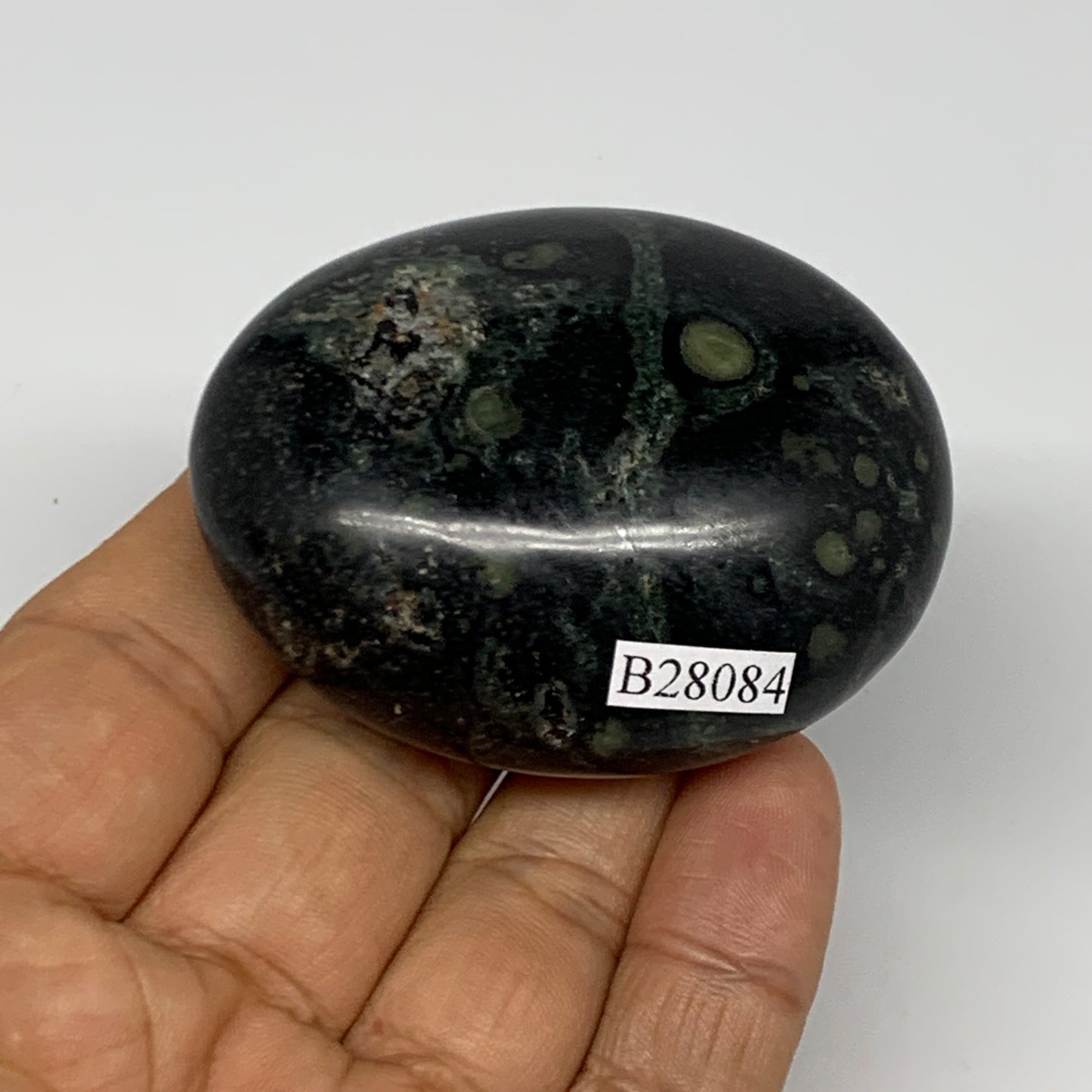 103.6g, 2.3"x1.9"x1", Crocodile Kambaba Jasper Palm-Stone @Madagascar, B28084