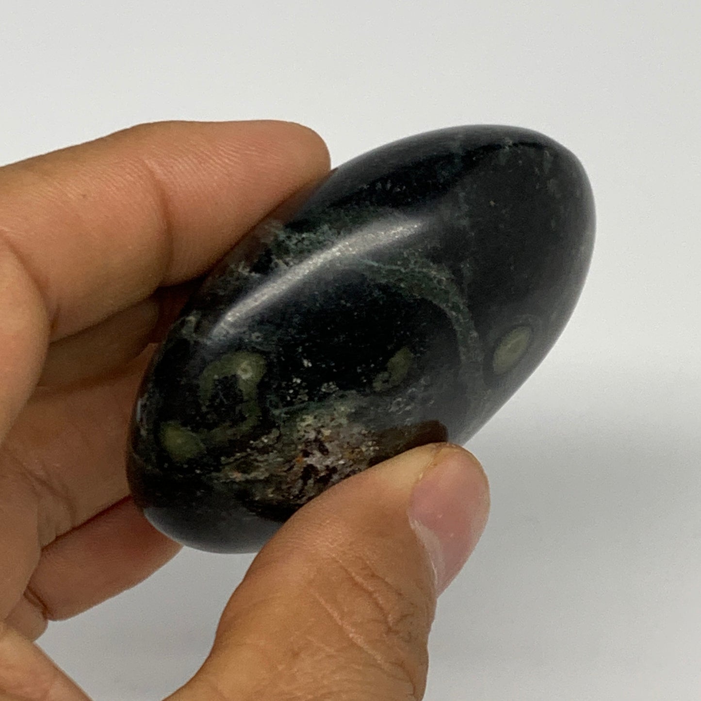 103.6g, 2.3"x1.9"x1", Crocodile Kambaba Jasper Palm-Stone @Madagascar, B28084