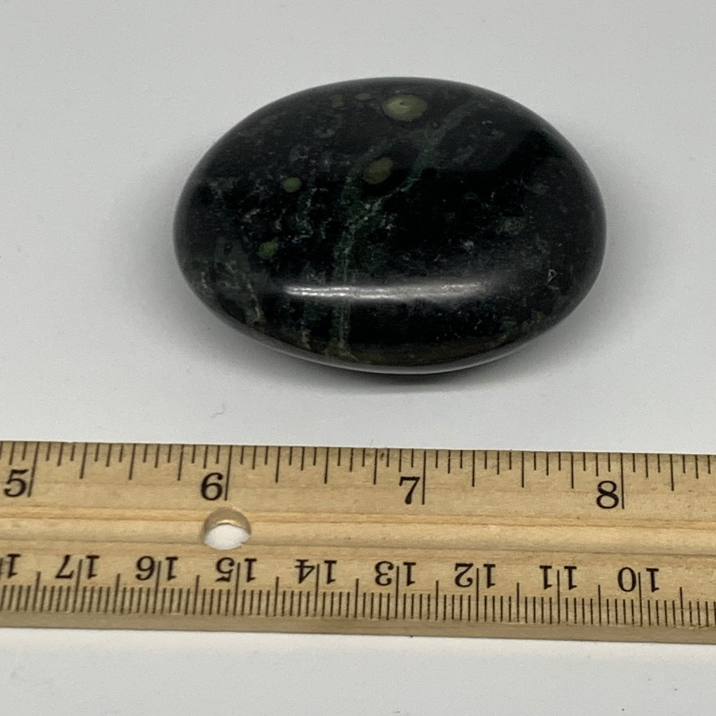 103.6g, 2.3"x1.9"x1", Crocodile Kambaba Jasper Palm-Stone @Madagascar, B28084