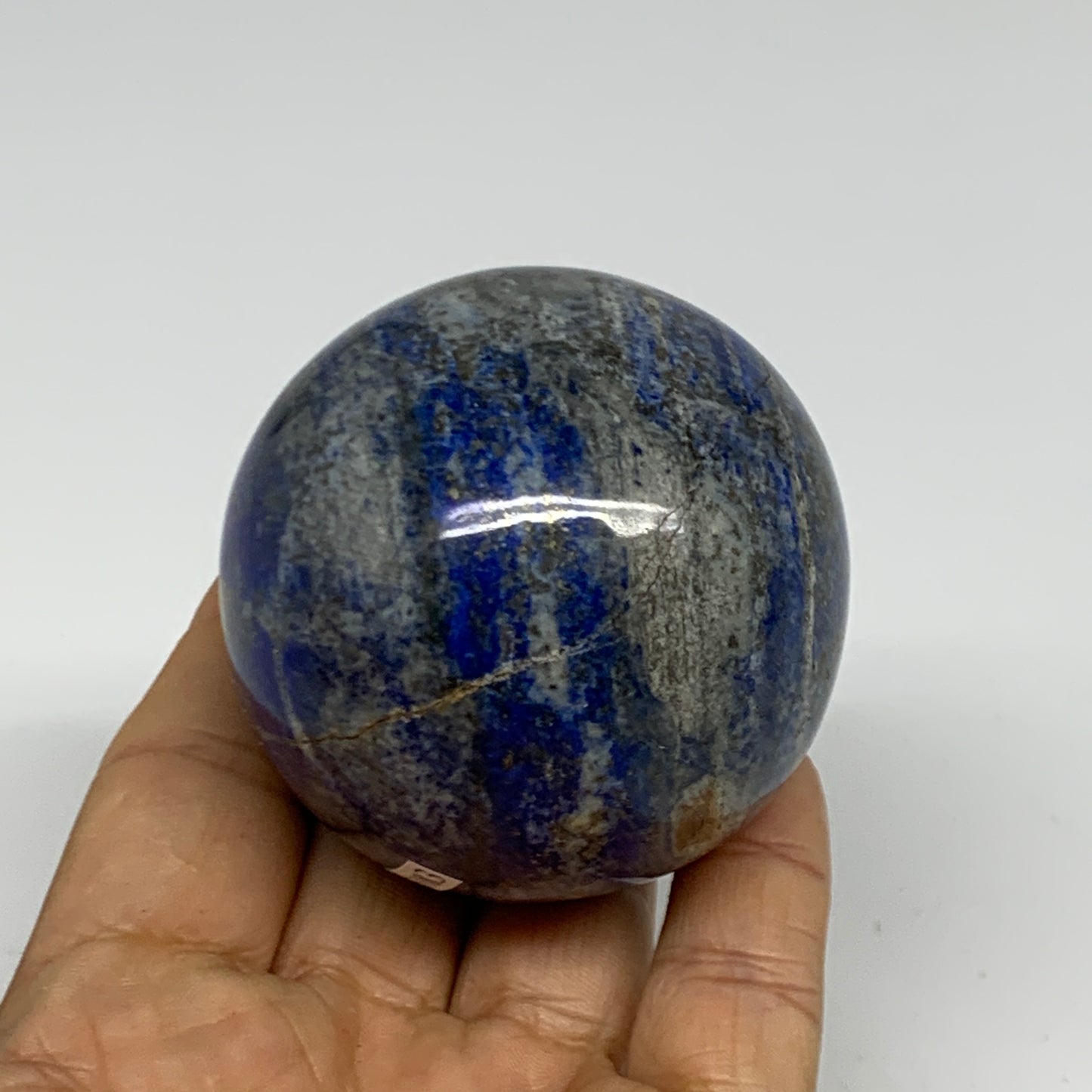 0.69 lbs, 2.3" (58mm), Lapis Lazuli Sphere Ball Gemstone @Afghanistan, B33183