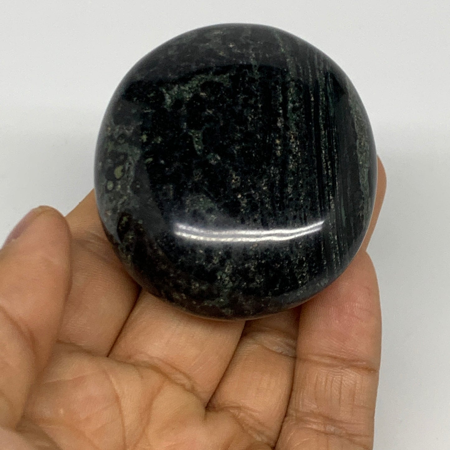 105.2g, 2.2"x2"x1", Crocodile Kambaba Jasper Palm-Stone @Madagascar, B28085