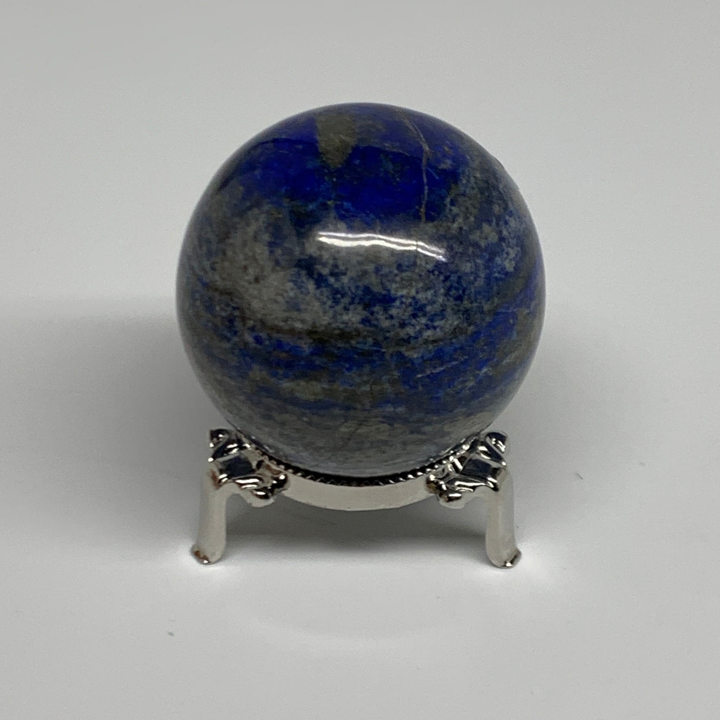 0.69 lbs, 2.3" (58mm), Lapis Lazuli Sphere Ball Gemstone @Afghanistan, B33183