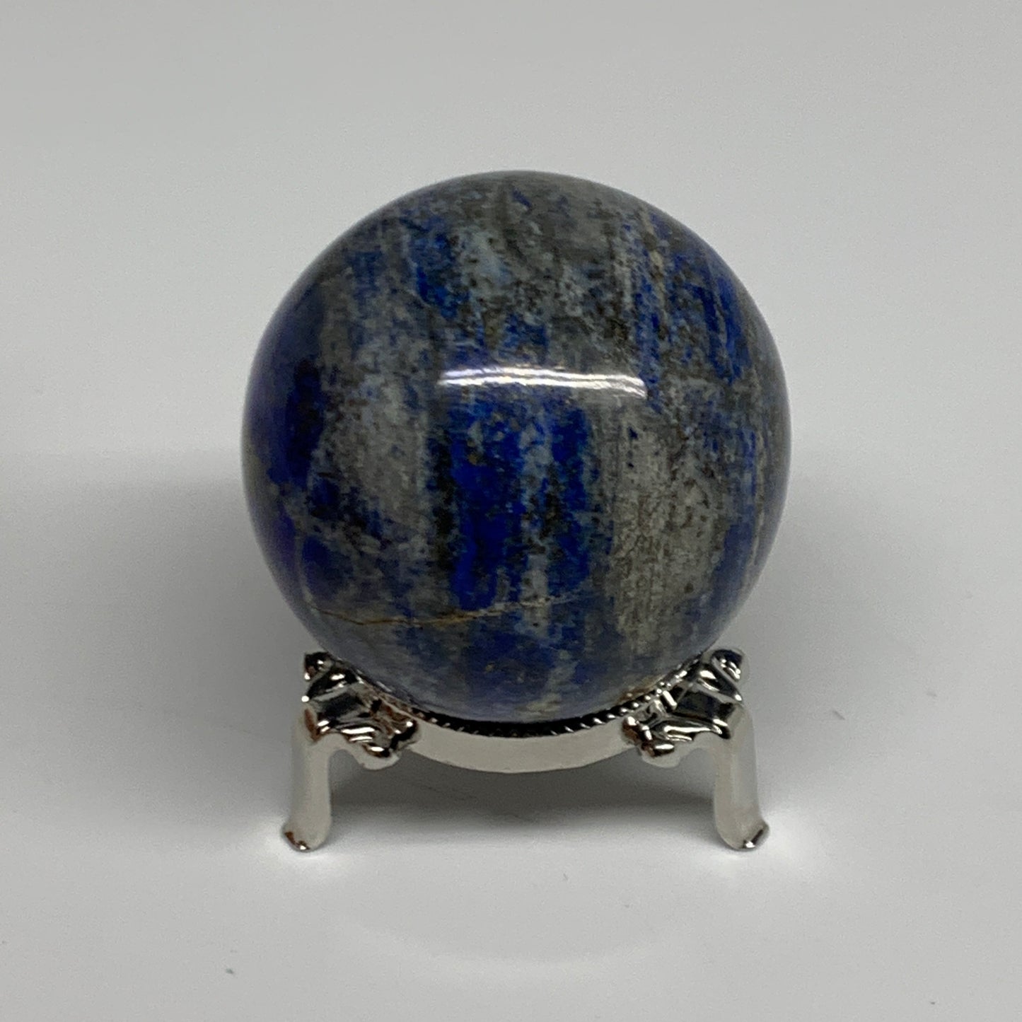 0.69 lbs, 2.3" (58mm), Lapis Lazuli Sphere Ball Gemstone @Afghanistan, B33183