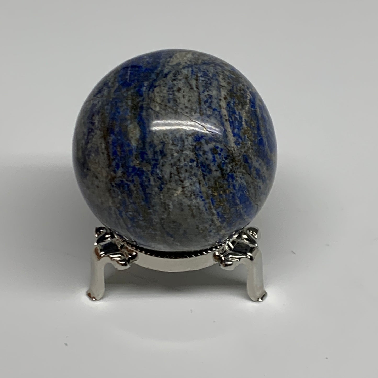 0.69 lbs, 2.3" (58mm), Lapis Lazuli Sphere Ball Gemstone @Afghanistan, B33183