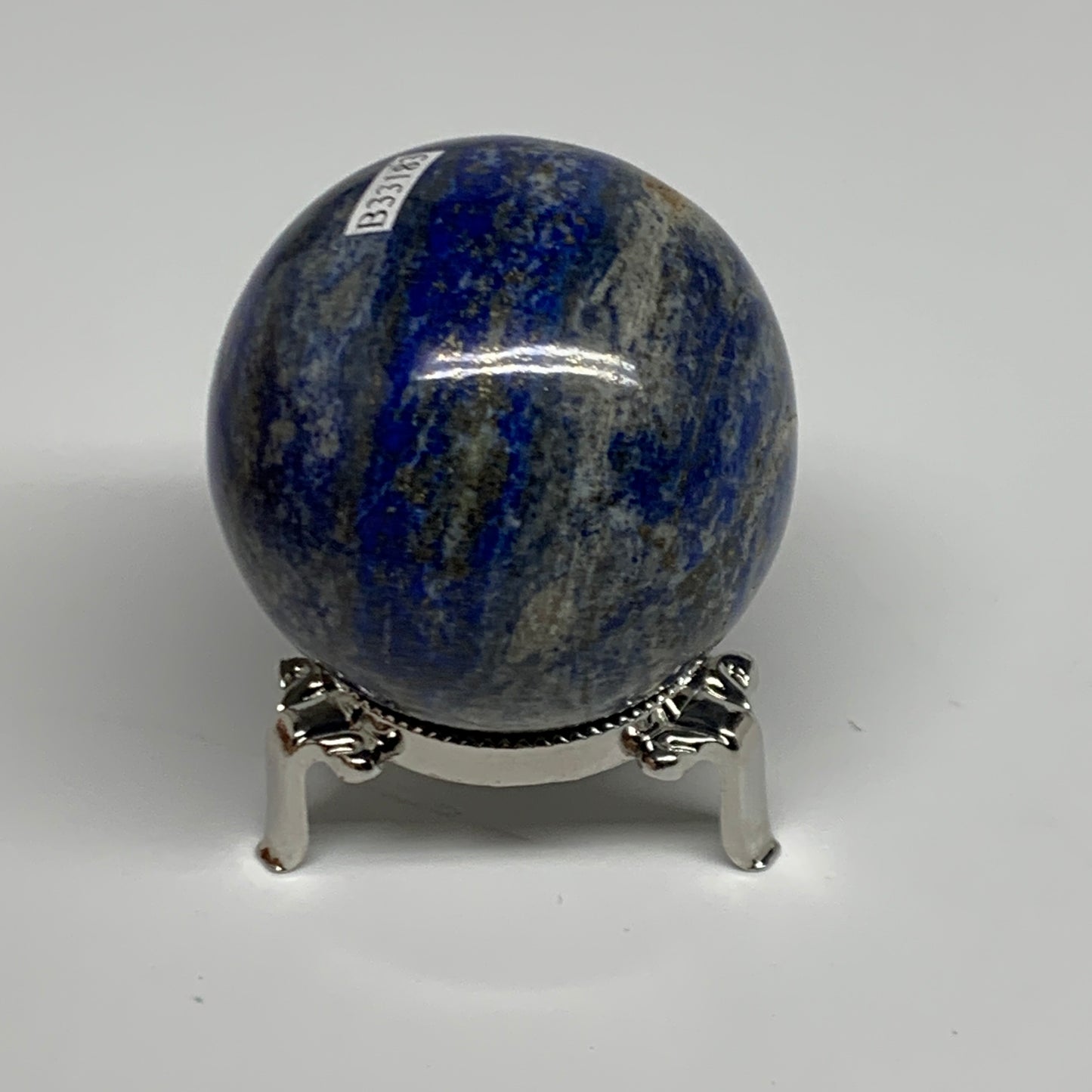 0.69 lbs, 2.3" (58mm), Lapis Lazuli Sphere Ball Gemstone @Afghanistan, B33183