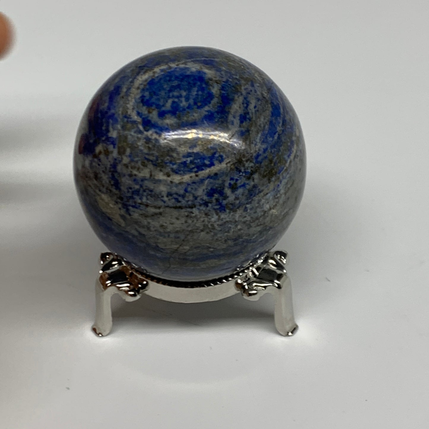 0.69 lbs, 2.3" (58mm), Lapis Lazuli Sphere Ball Gemstone @Afghanistan, B33183