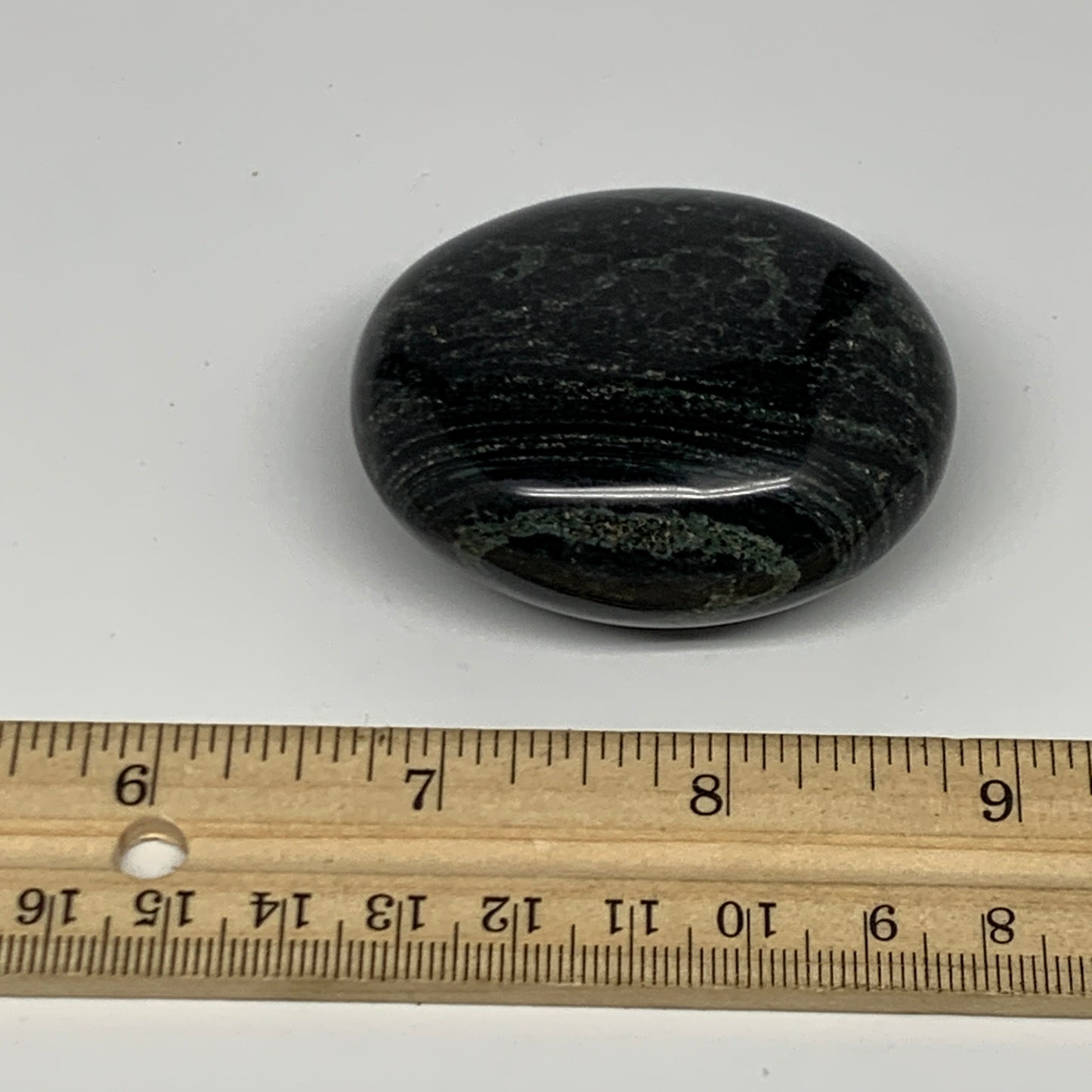 105.2g, 2.2"x2"x1", Crocodile Kambaba Jasper Palm-Stone @Madagascar, B28085