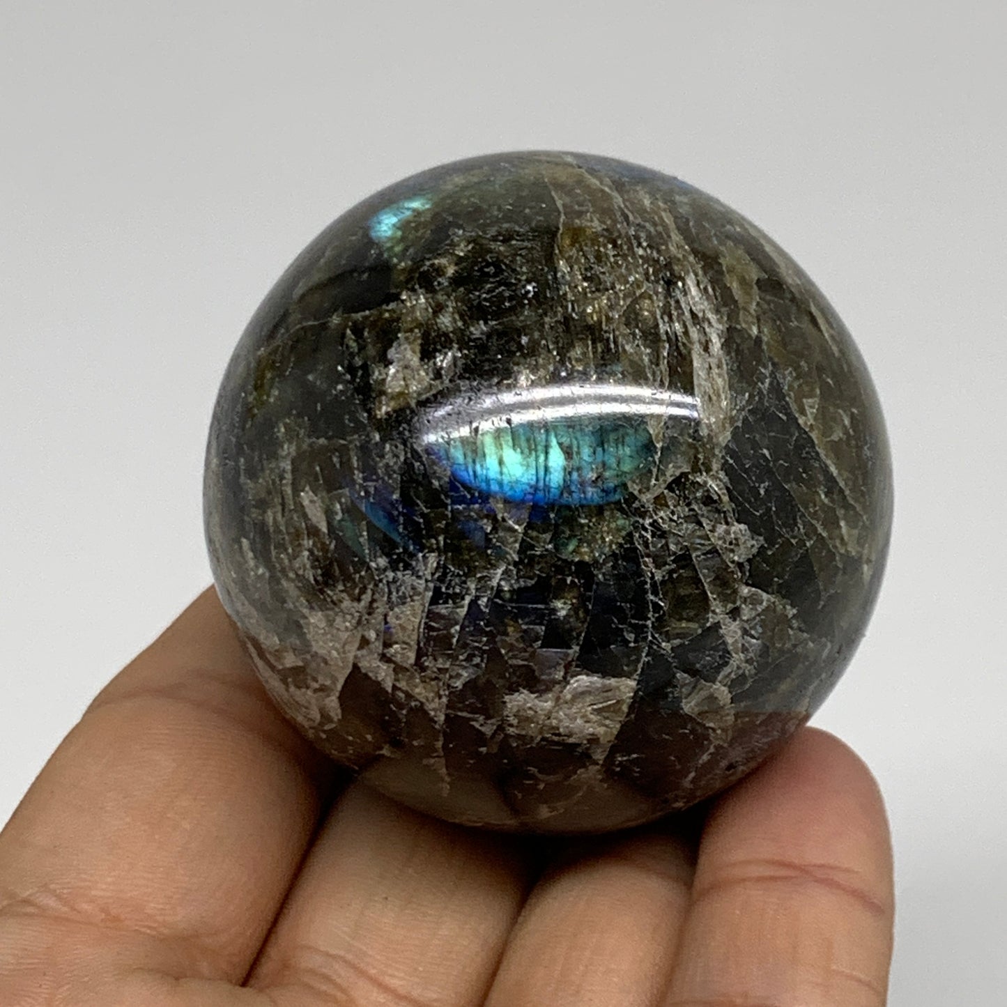 0.40 lbs, 2"(50mm), Natural Labradorite Sphere Gemstone,Crystal, B35305