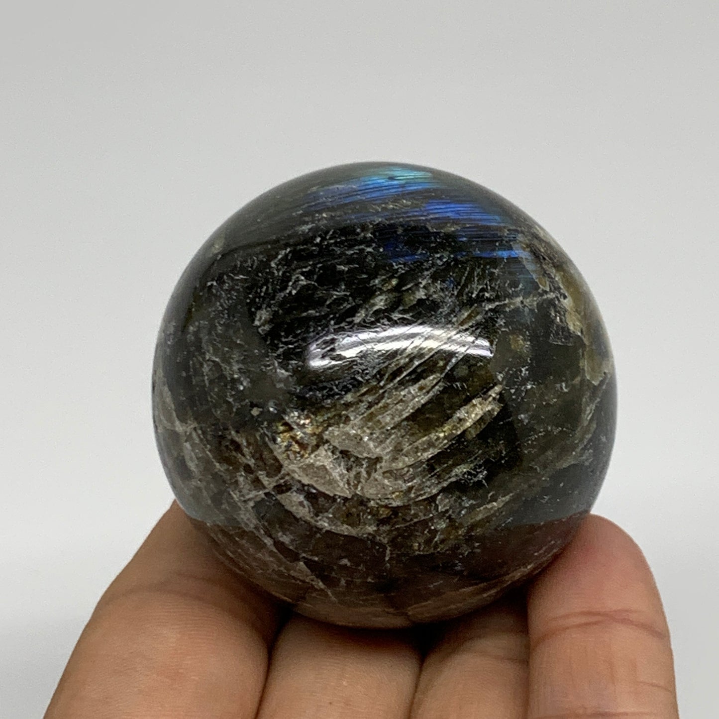 0.40 lbs, 2"(50mm), Natural Labradorite Sphere Gemstone,Crystal, B35305