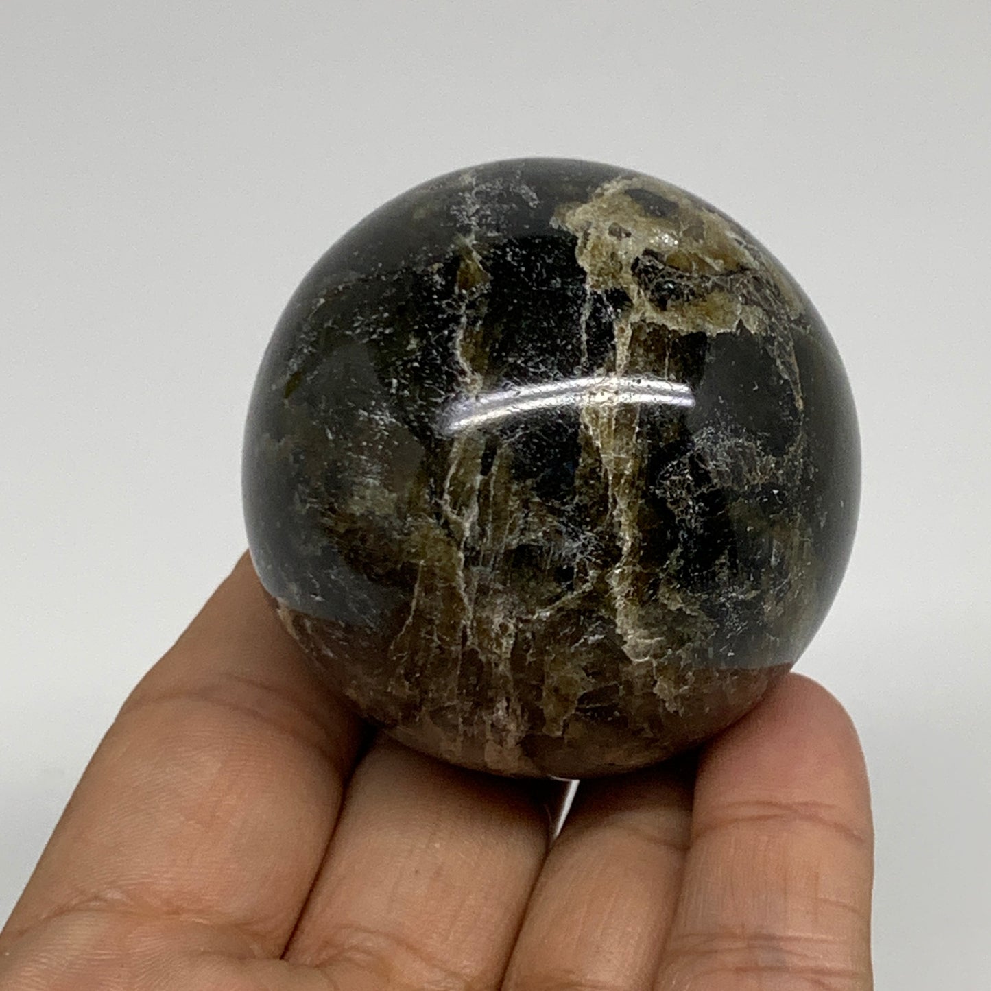 0.40 lbs, 2"(50mm), Natural Labradorite Sphere Gemstone,Crystal, B35305