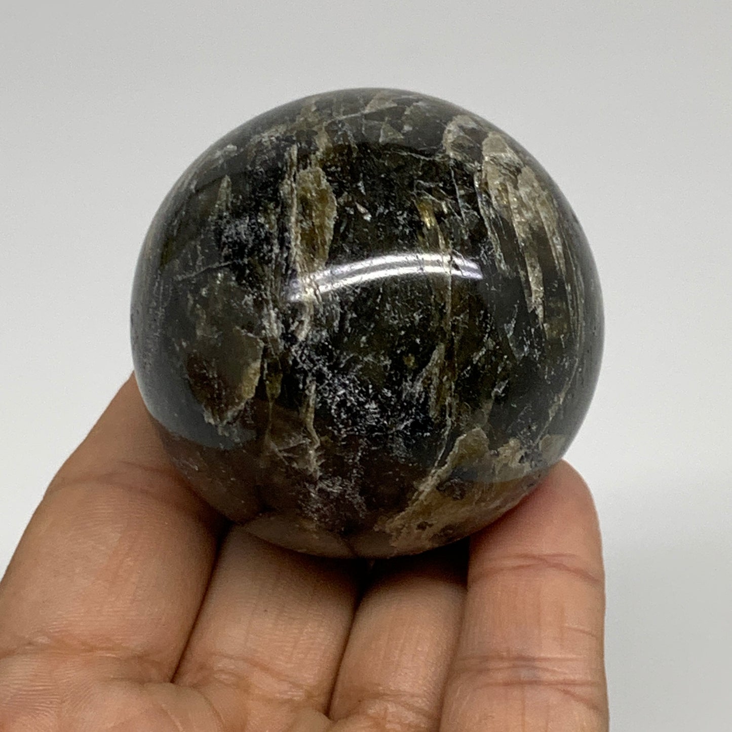 0.40 lbs, 2"(50mm), Natural Labradorite Sphere Gemstone,Crystal, B35305