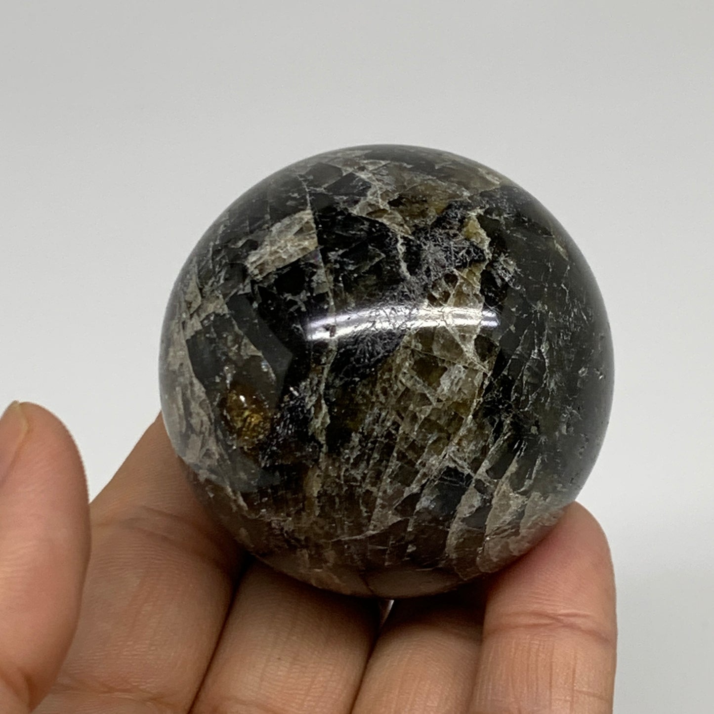 0.40 lbs, 2"(50mm), Natural Labradorite Sphere Gemstone,Crystal, B35305