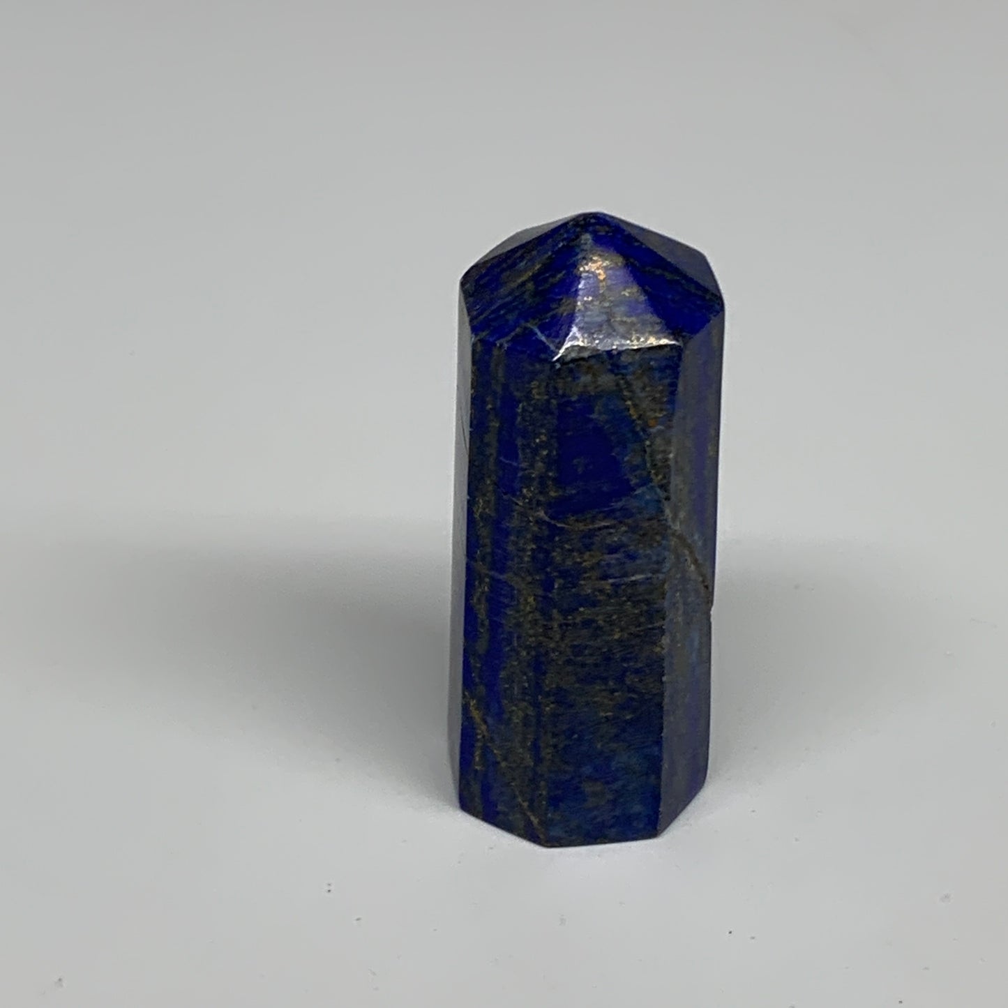 116.1g, 2.7"x1", Natural Lapis Lazuli Tower Point Obelisk Afghanistan,B30365