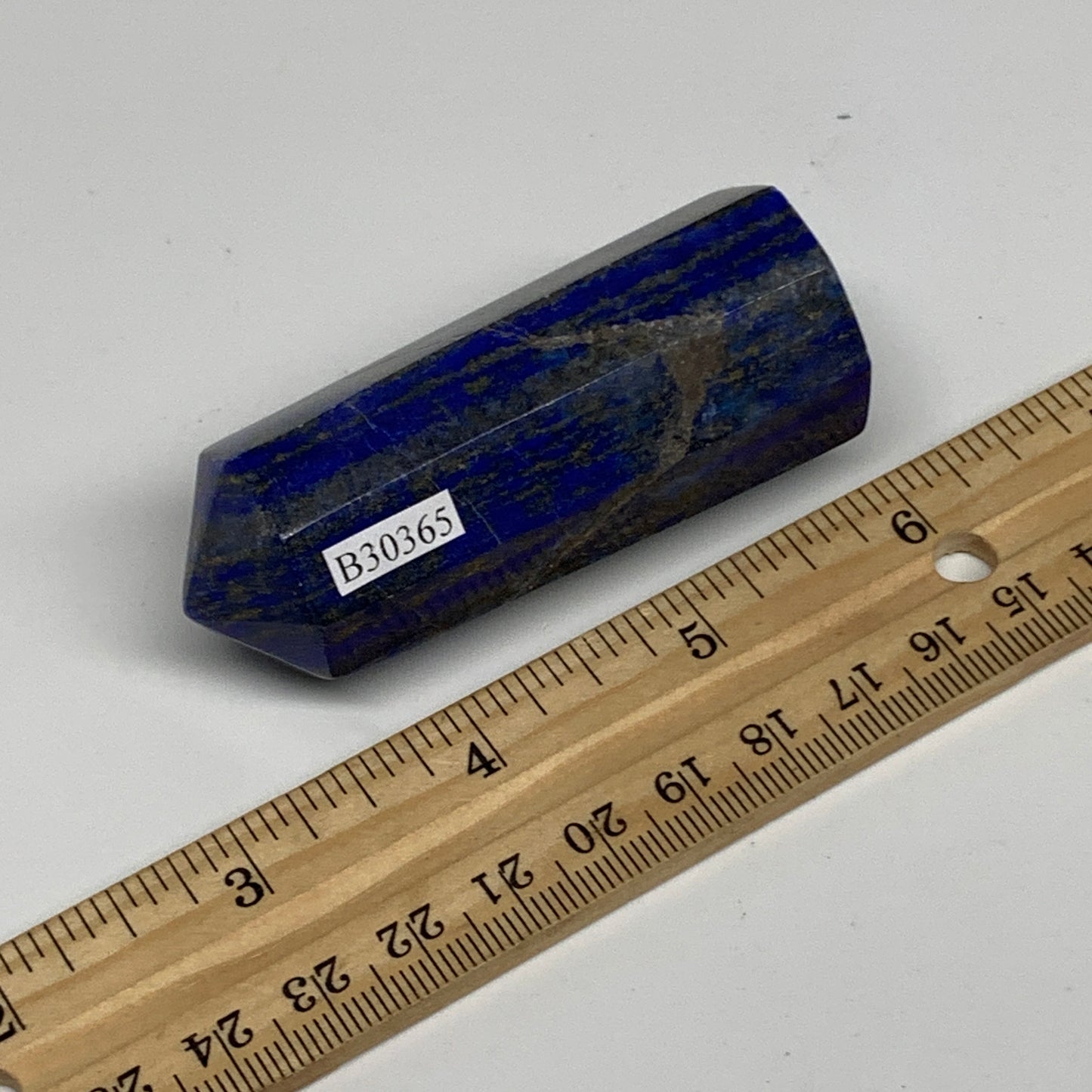 116.1g, 2.7"x1", Natural Lapis Lazuli Tower Point Obelisk Afghanistan,B30365