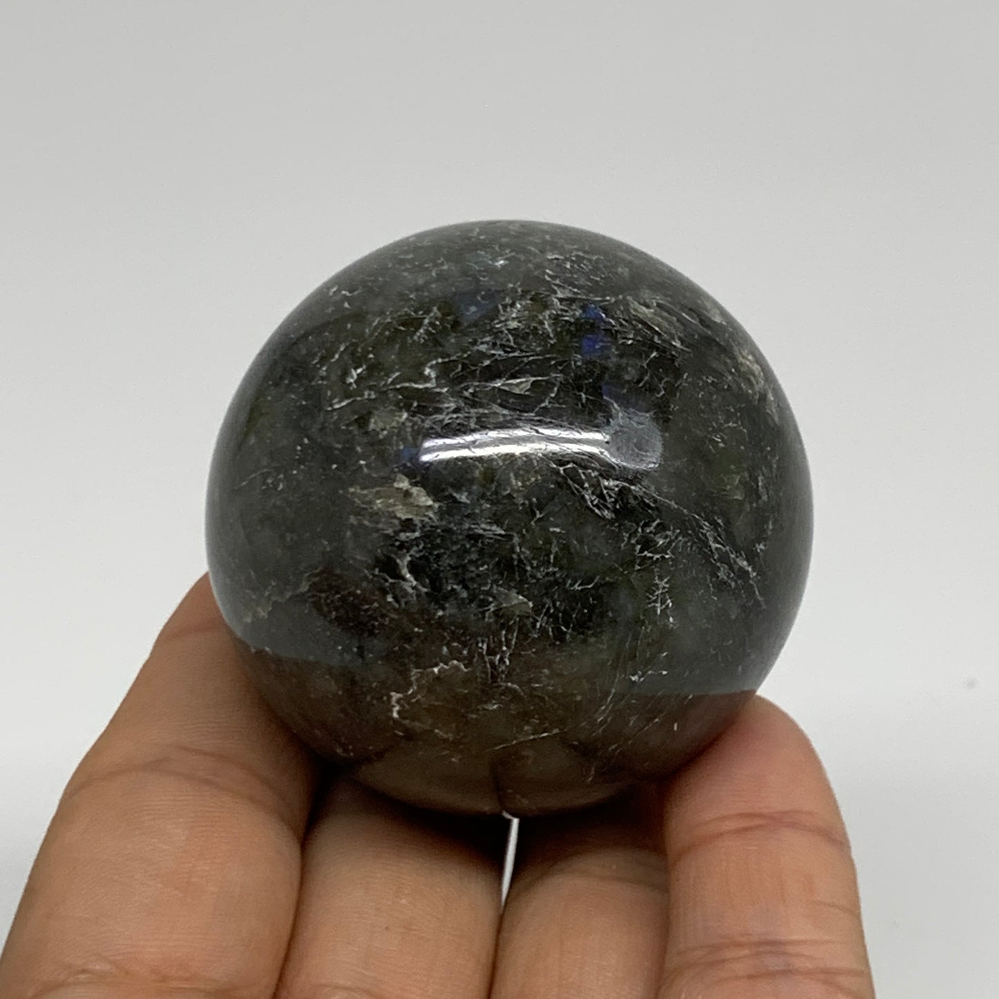 0.37 lbs, 1.9"(50mm), Natural Labradorite Sphere Gemstone,Crystal, B35308