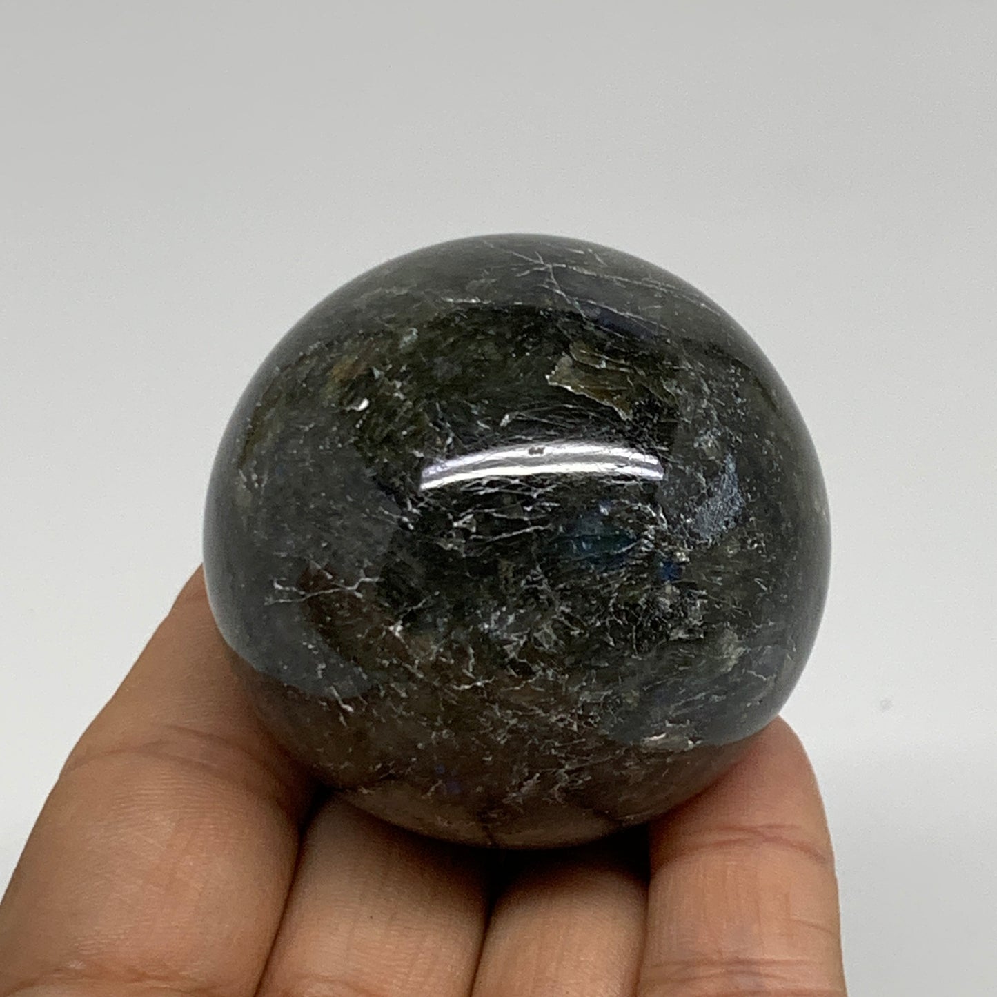 0.37 lbs, 1.9"(50mm), Natural Labradorite Sphere Gemstone,Crystal, B35308