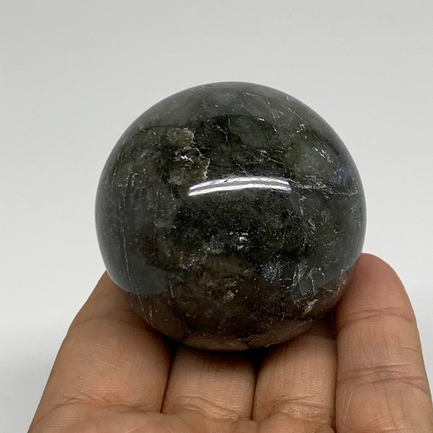 0.37 lbs, 1.9"(50mm), Natural Labradorite Sphere Gemstone,Crystal, B35308