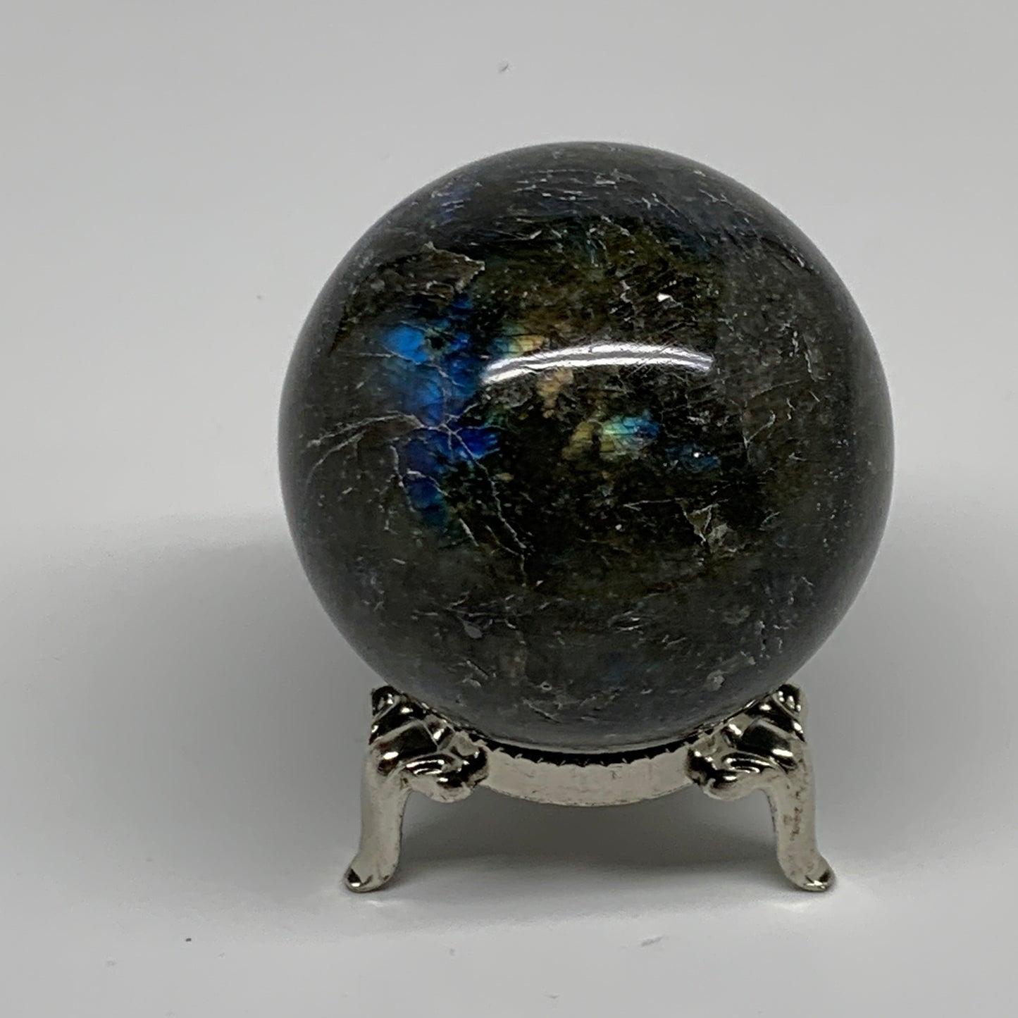 0.37 lbs, 1.9"(50mm), Natural Labradorite Sphere Gemstone,Crystal, B35308