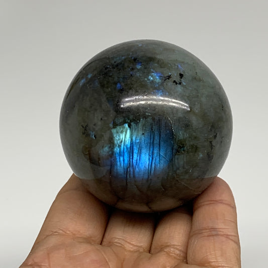 0.63 lbs, 2.3"(58mm), Natural Labradorite Sphere Gemstone,Crystal, B35310