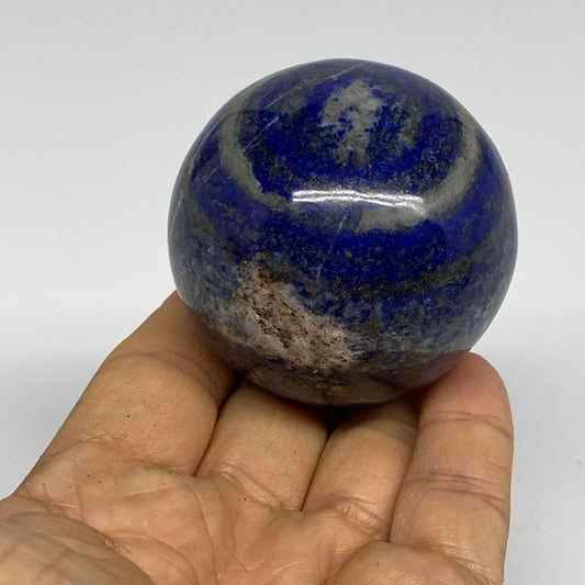 0.57 lbs, 2.1" (54mm), Lapis Lazuli Sphere Ball Gemstone @Afghanistan, B33192