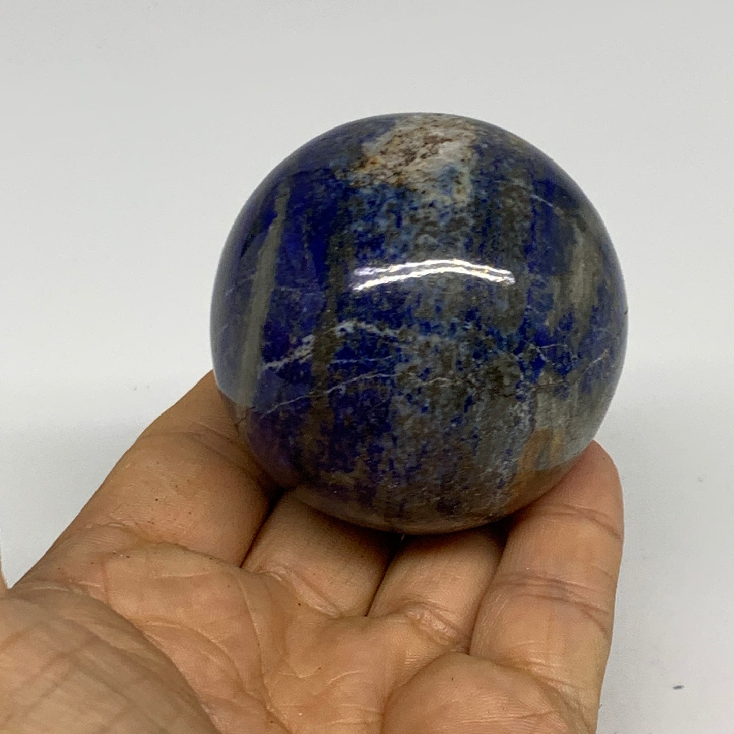 0.57 lbs, 2.1" (54mm), Lapis Lazuli Sphere Ball Gemstone @Afghanistan, B33192