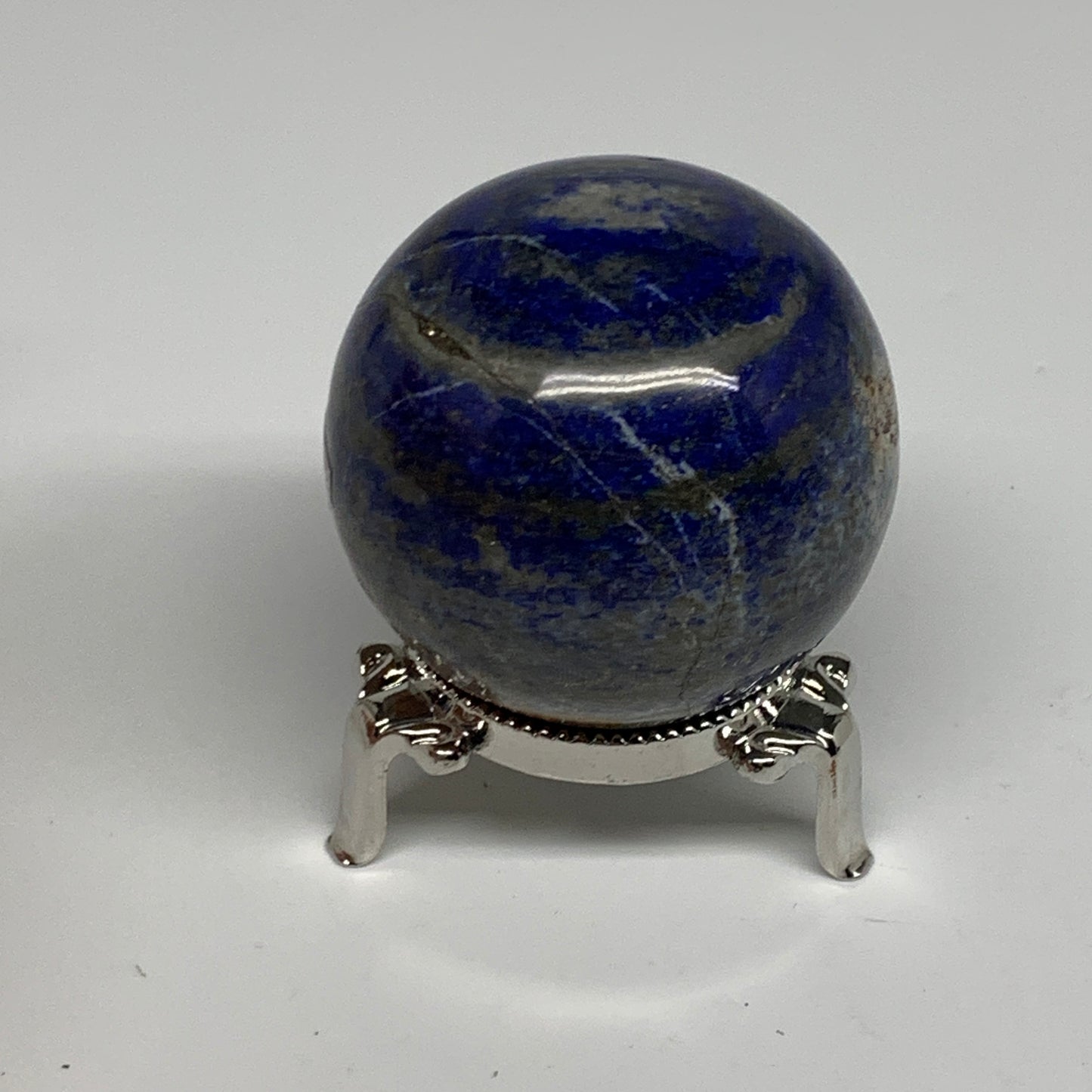 0.57 lbs, 2.1" (54mm), Lapis Lazuli Sphere Ball Gemstone @Afghanistan, B33192