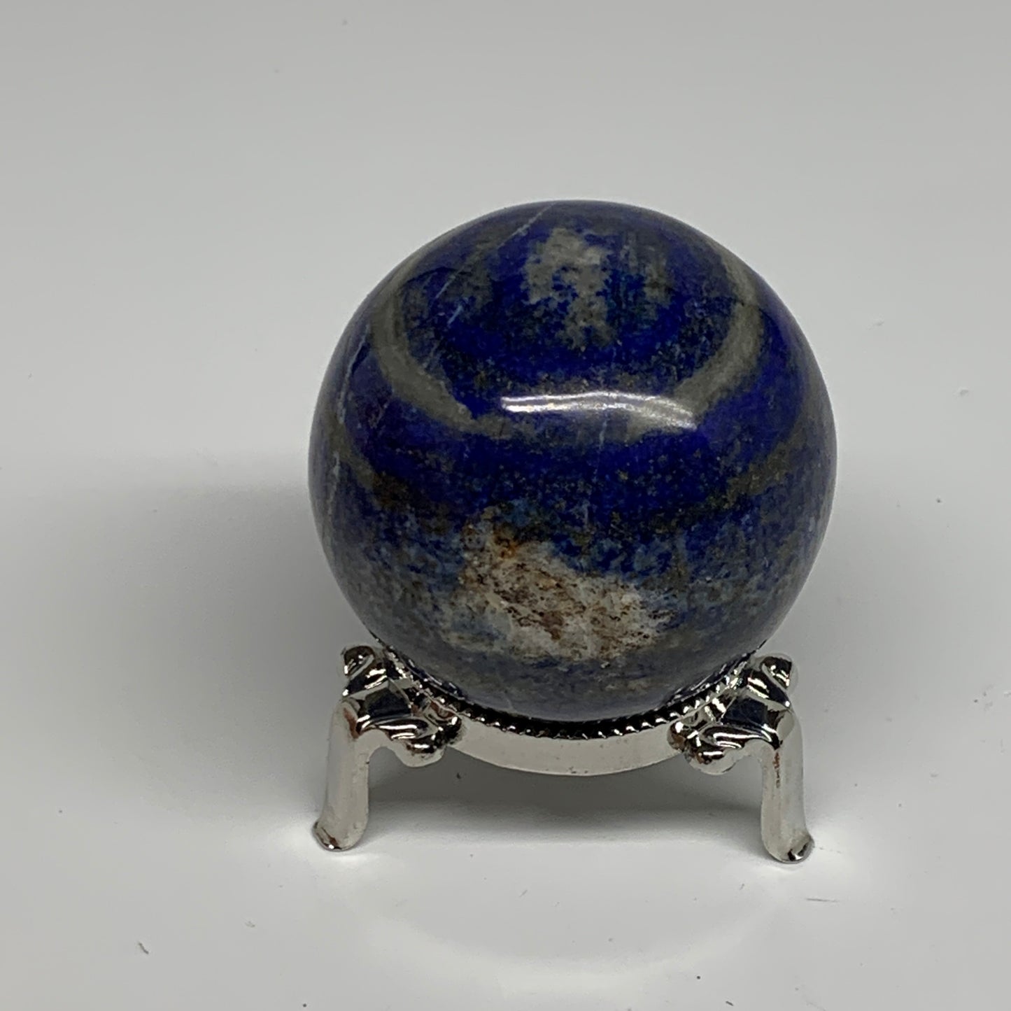 0.57 lbs, 2.1" (54mm), Lapis Lazuli Sphere Ball Gemstone @Afghanistan, B33192