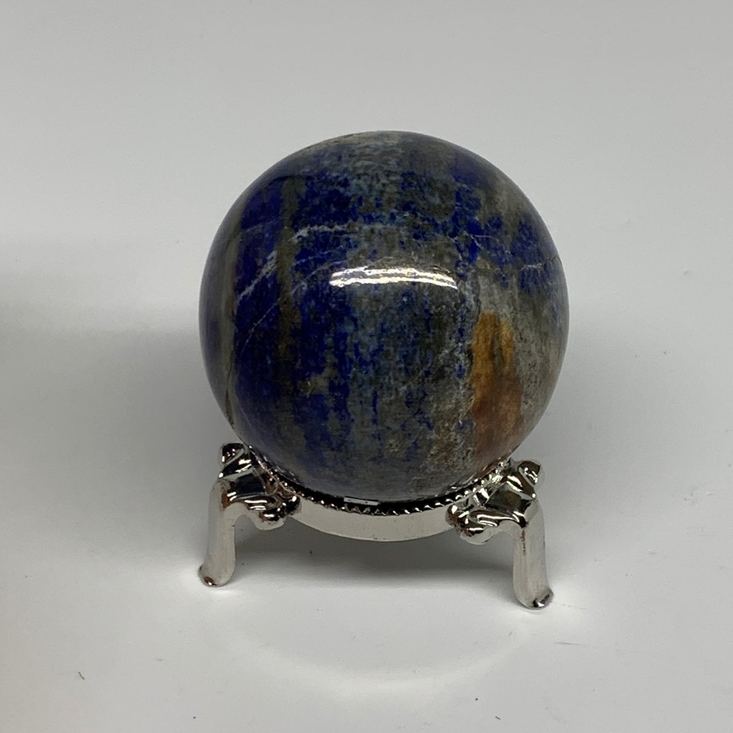 0.57 lbs, 2.1" (54mm), Lapis Lazuli Sphere Ball Gemstone @Afghanistan, B33192