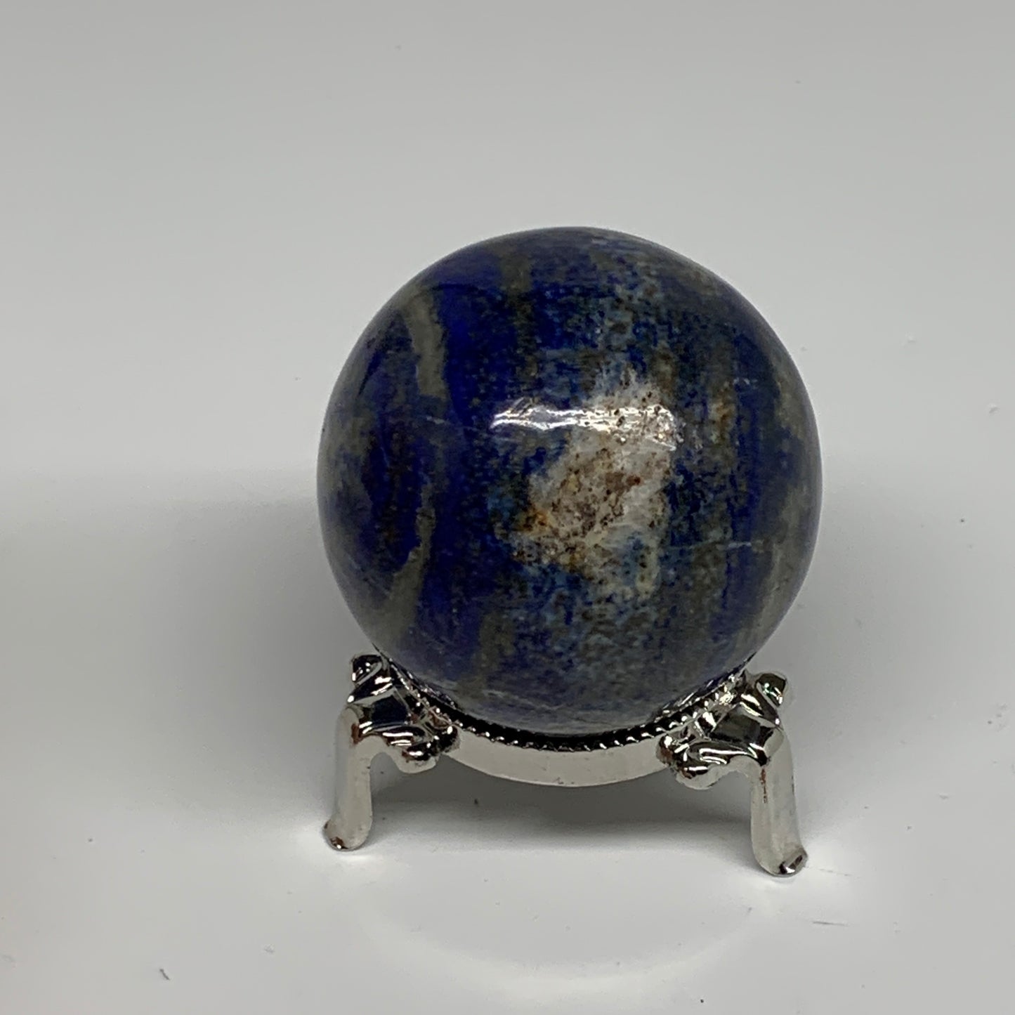 0.57 lbs, 2.1" (54mm), Lapis Lazuli Sphere Ball Gemstone @Afghanistan, B33192