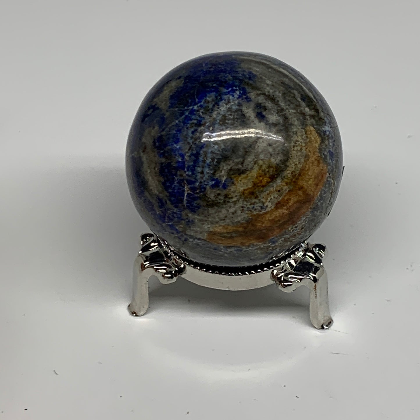 0.57 lbs, 2.1" (54mm), Lapis Lazuli Sphere Ball Gemstone @Afghanistan, B33192