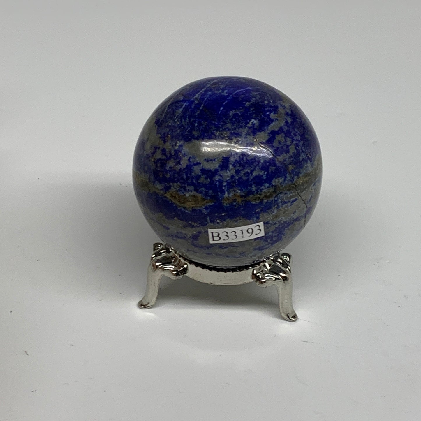 0.39 lbs, 1.9" (48mm), Lapis Lazuli Sphere Ball Gemstone @Afghanistan, B33193