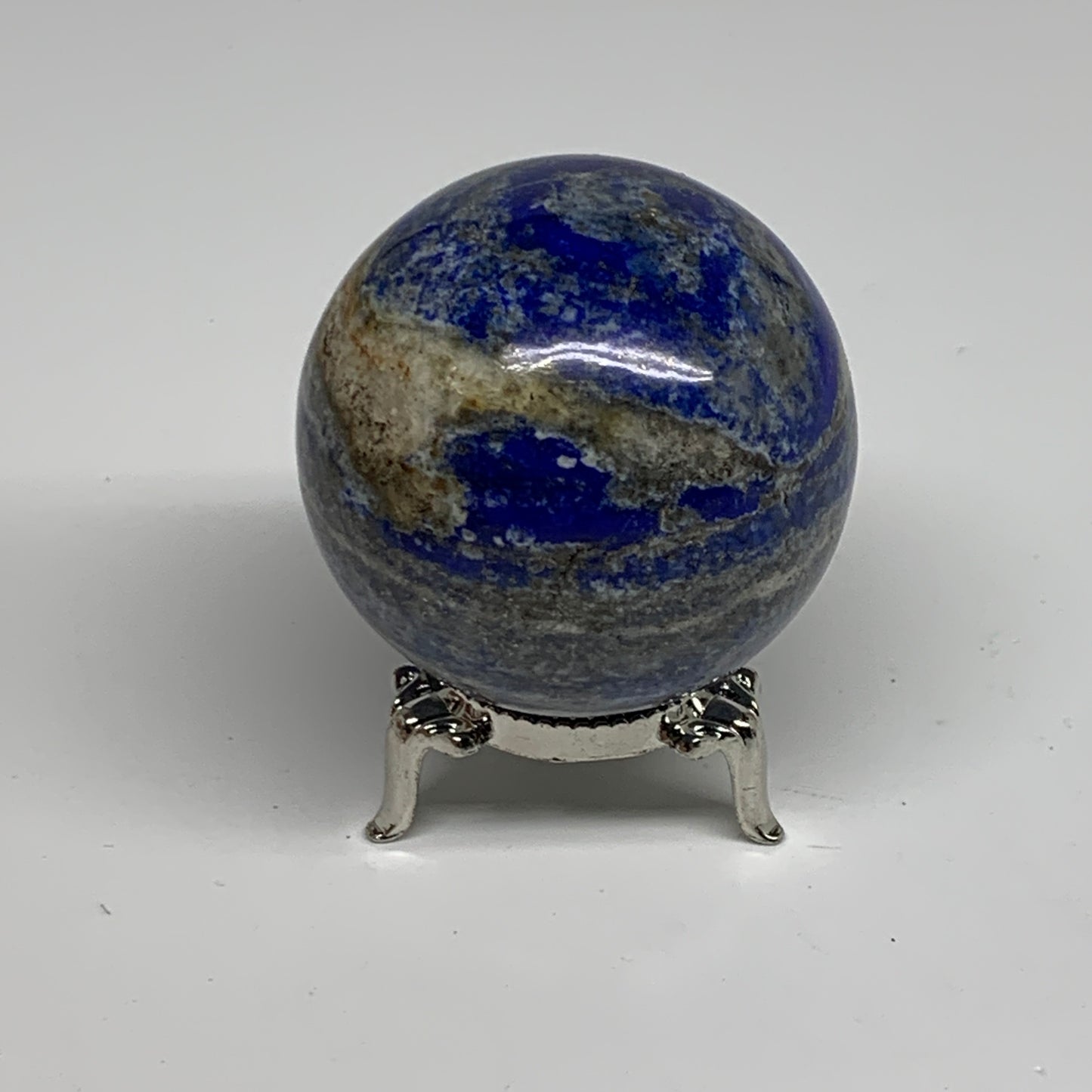 0.55 lbs, 2.1" (53mm), Lapis Lazuli Sphere Ball Gemstone @Afghanistan, B33194