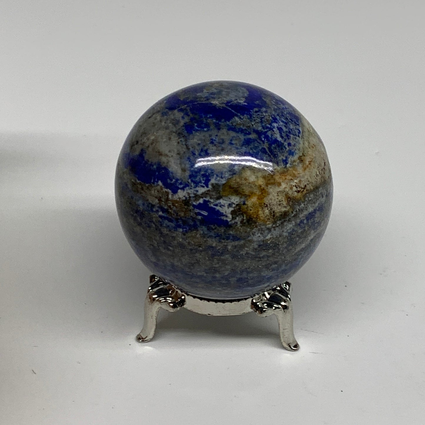 0.55 lbs, 2.1" (53mm), Lapis Lazuli Sphere Ball Gemstone @Afghanistan, B33194