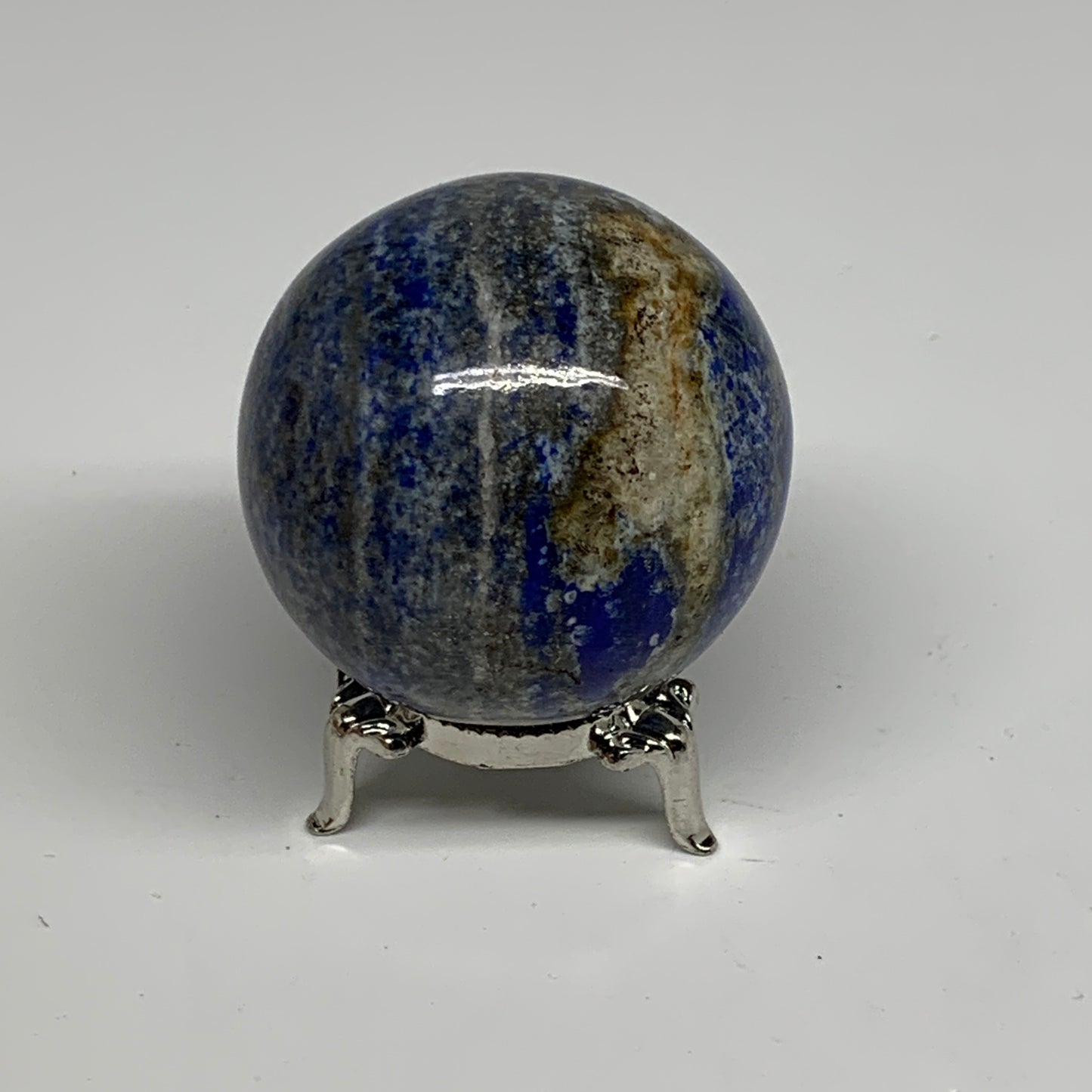 0.55 lbs, 2.1" (53mm), Lapis Lazuli Sphere Ball Gemstone @Afghanistan, B33194