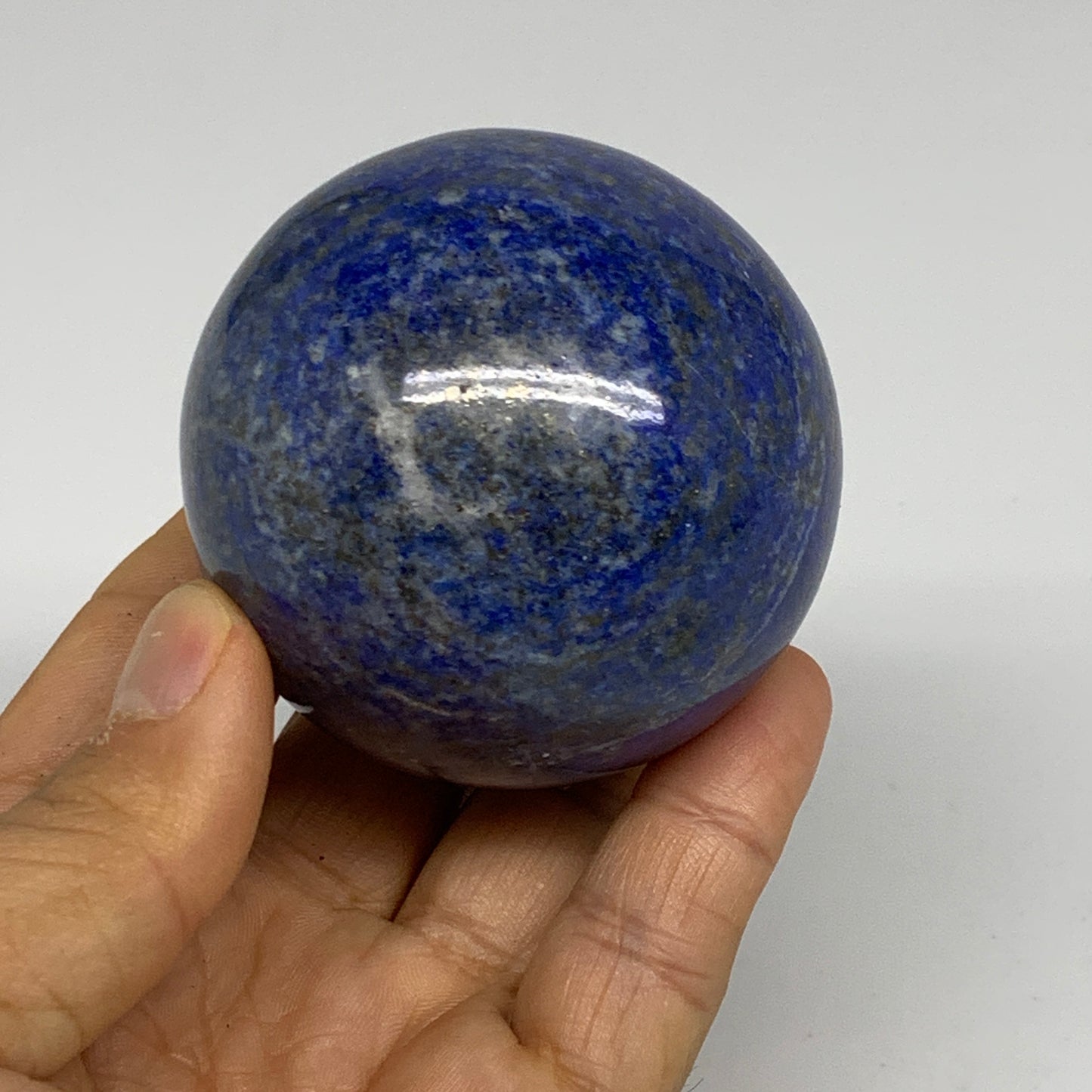 0.7 lbs, 2.3" (59mm), Lapis Lazuli Sphere Ball Gemstone @Afghanistan, B33201