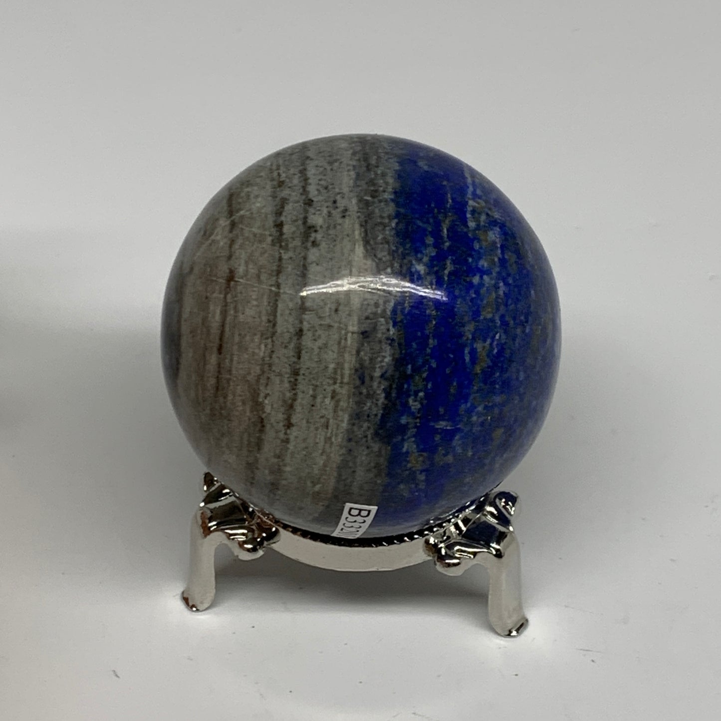 0.7 lbs, 2.3" (59mm), Lapis Lazuli Sphere Ball Gemstone @Afghanistan, B33201