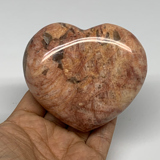0.78 lbs, 3.1"x3.5"x1.4", Red Jasper Heart Polished Healing Home Decor, B33923