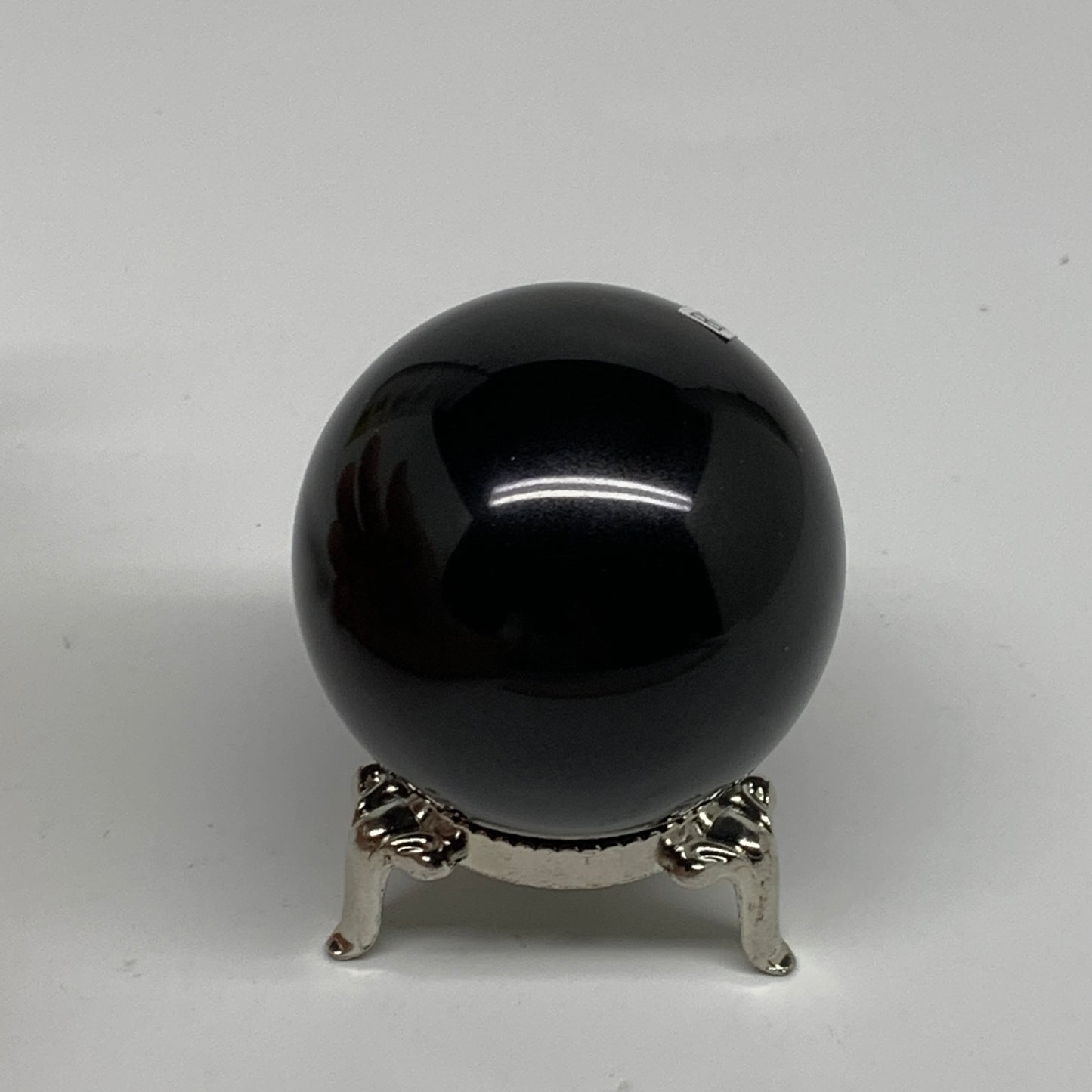 150.2g, 1.9"(46mm), Natural Black Agate Sphere Ball Polished Gemstone, B35334