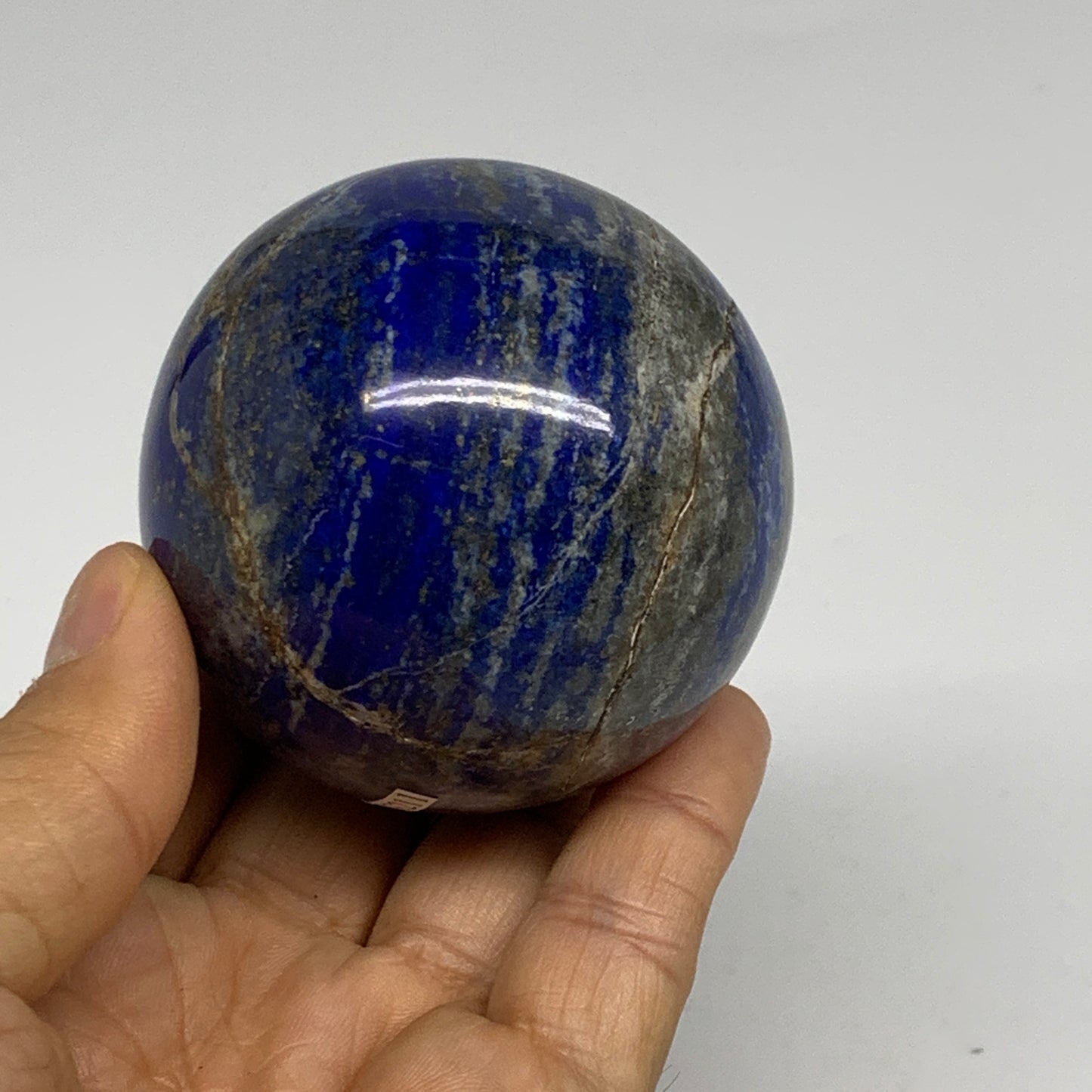 0.76 lbs, 2.4" (60mm), Lapis Lazuli Sphere Ball Gemstone @Afghanistan, B33211