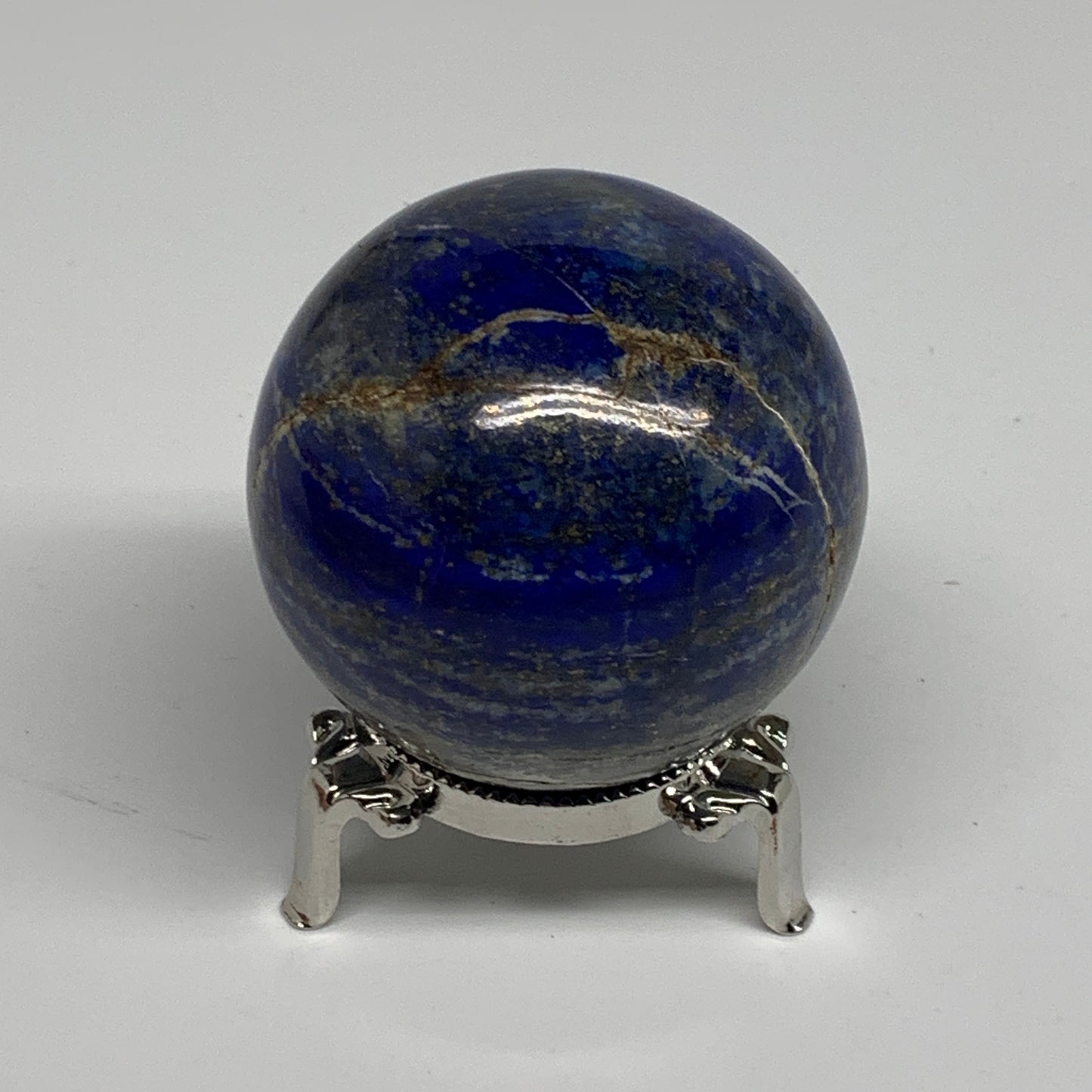 0.76 lbs, 2.4" (60mm), Lapis Lazuli Sphere Ball Gemstone @Afghanistan, B33211