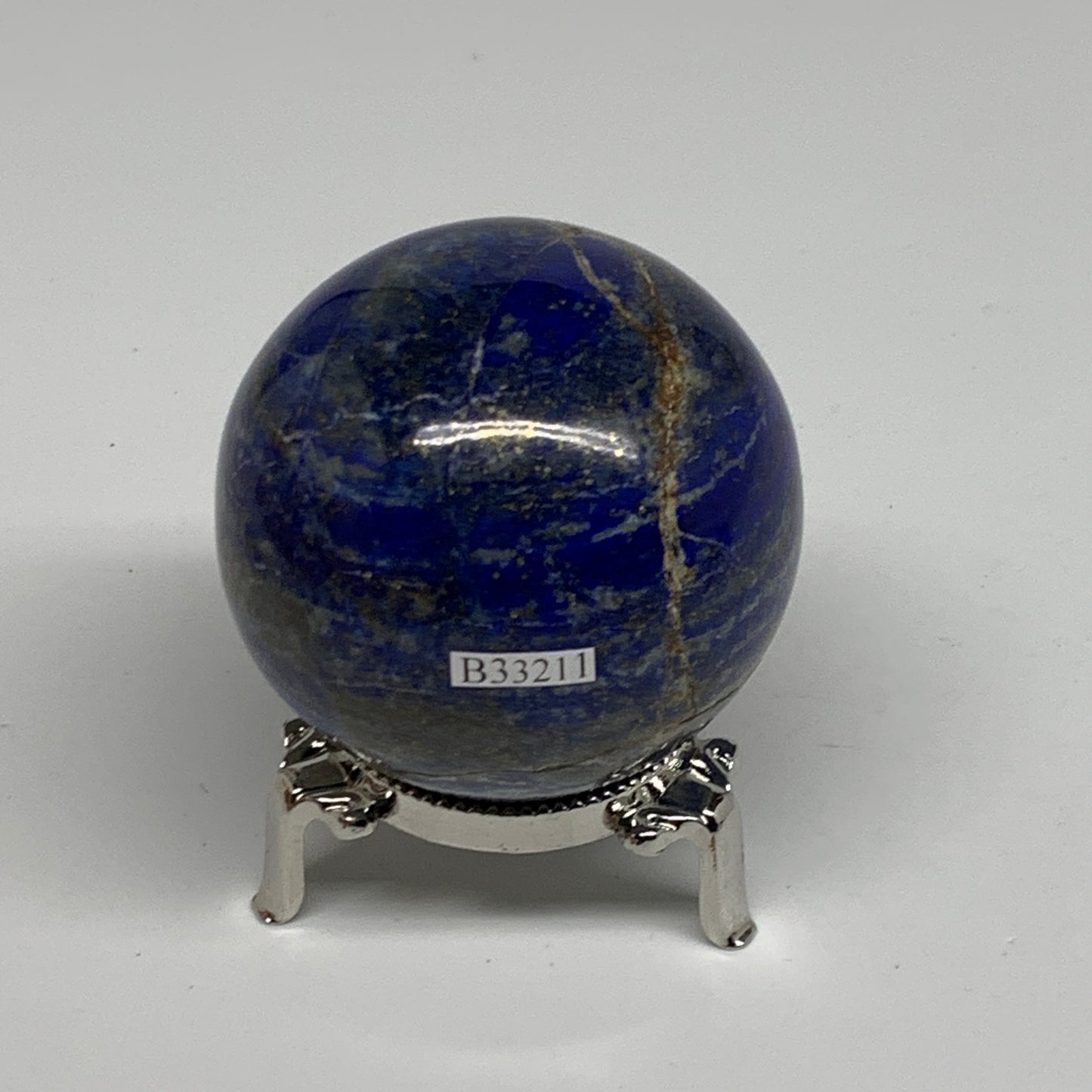 0.76 lbs, 2.4" (60mm), Lapis Lazuli Sphere Ball Gemstone @Afghanistan, B33211