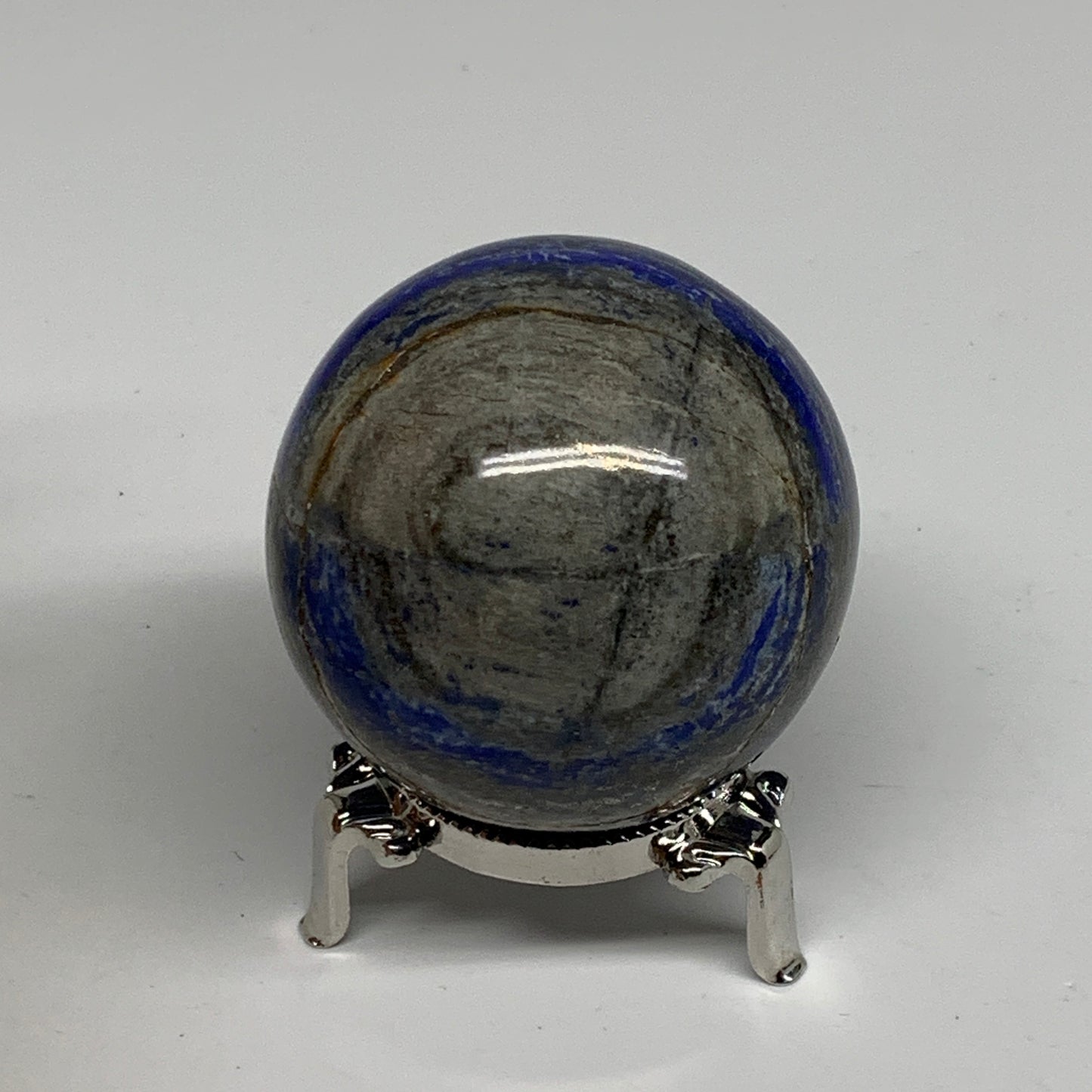 0.76 lbs, 2.4" (60mm), Lapis Lazuli Sphere Ball Gemstone @Afghanistan, B33211