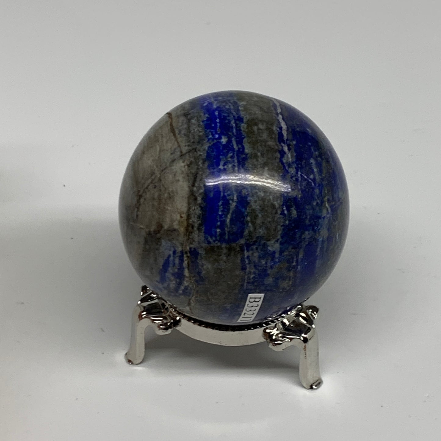 0.76 lbs, 2.4" (60mm), Lapis Lazuli Sphere Ball Gemstone @Afghanistan, B33211