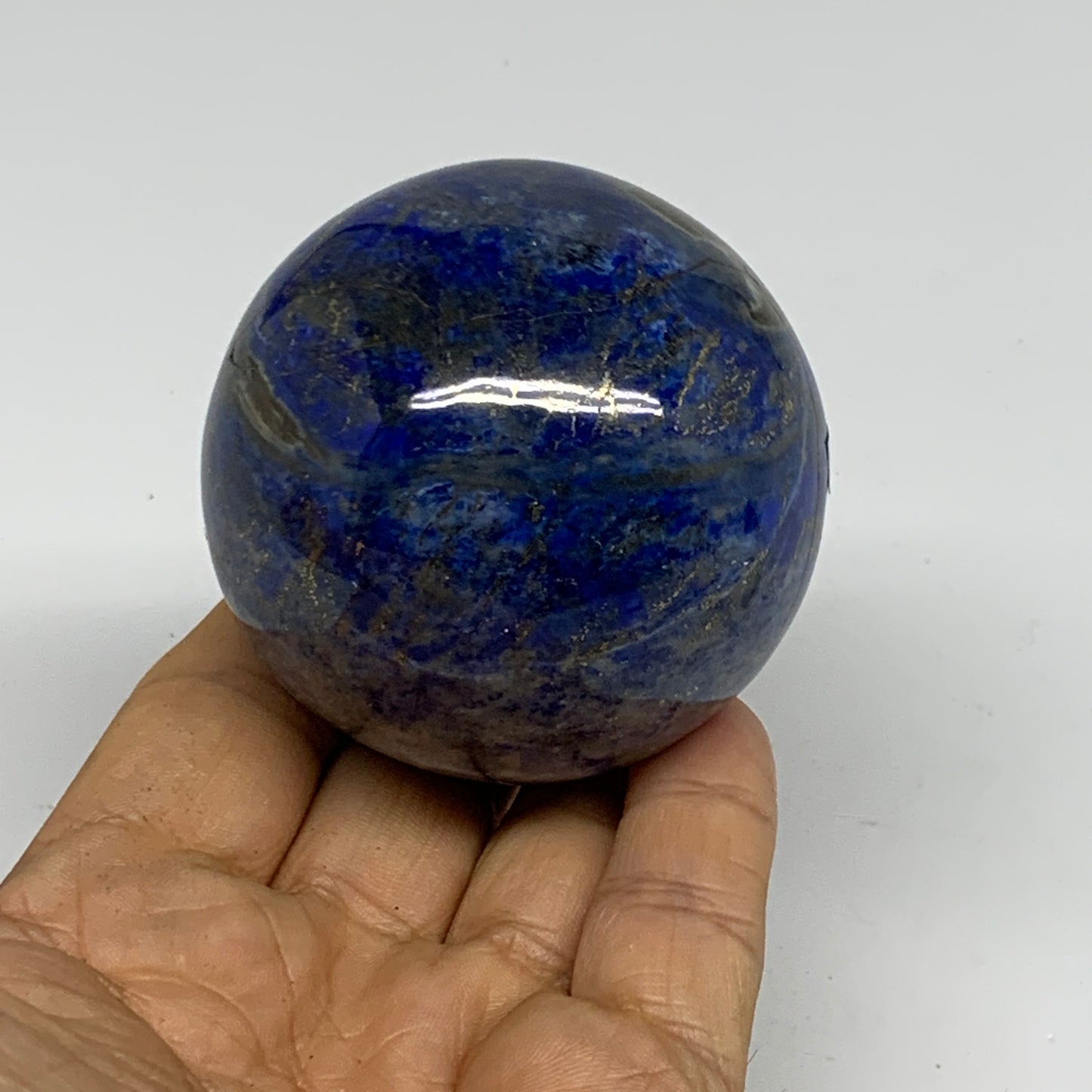 0.74 lbs, 2.4" (59mm), Lapis Lazuli Sphere Ball Gemstone @Afghanistan, B33212