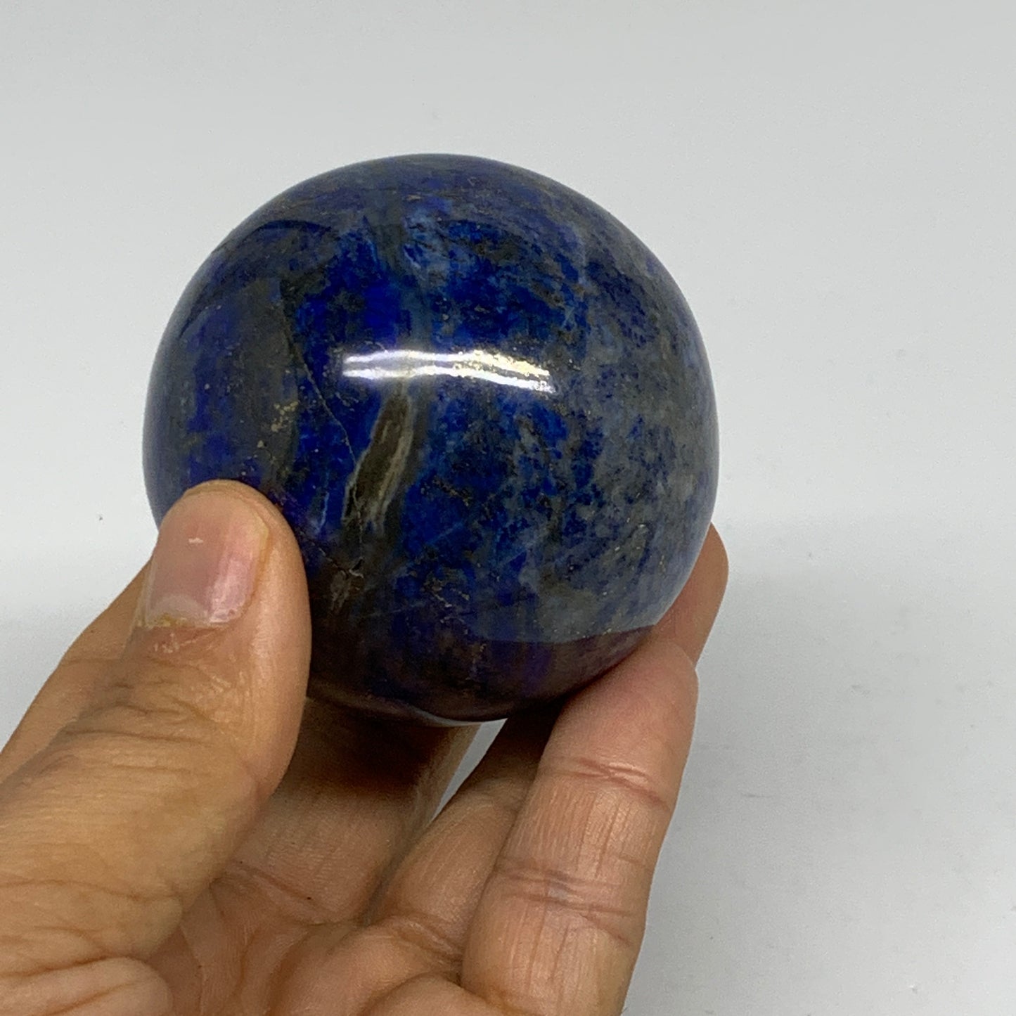 0.74 lbs, 2.4" (59mm), Lapis Lazuli Sphere Ball Gemstone @Afghanistan, B33212